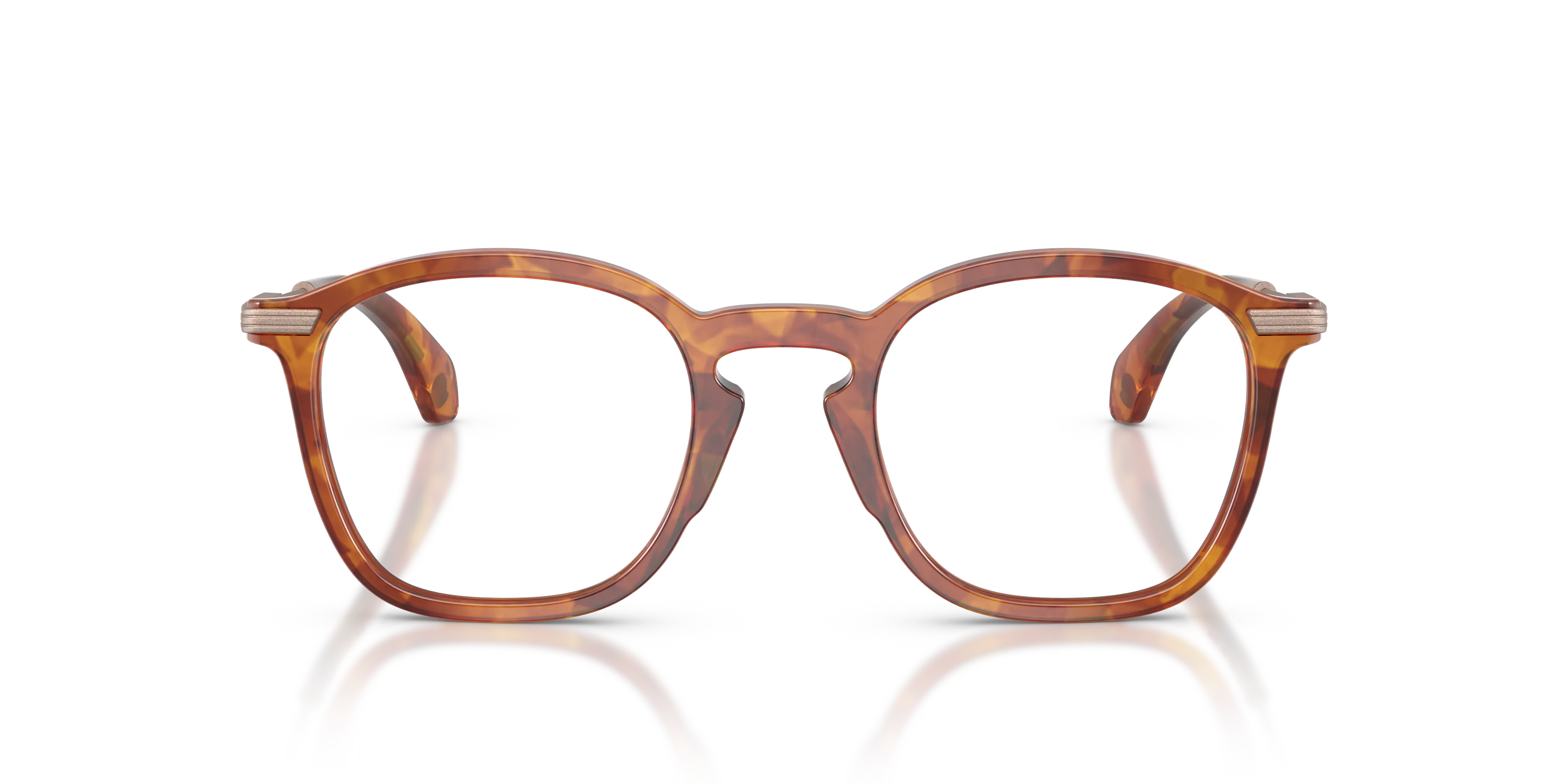 Moncler ME2017 3004 Montature da vista Acetato Tartaruga Trasparente Geometrica Normale - immagine 3