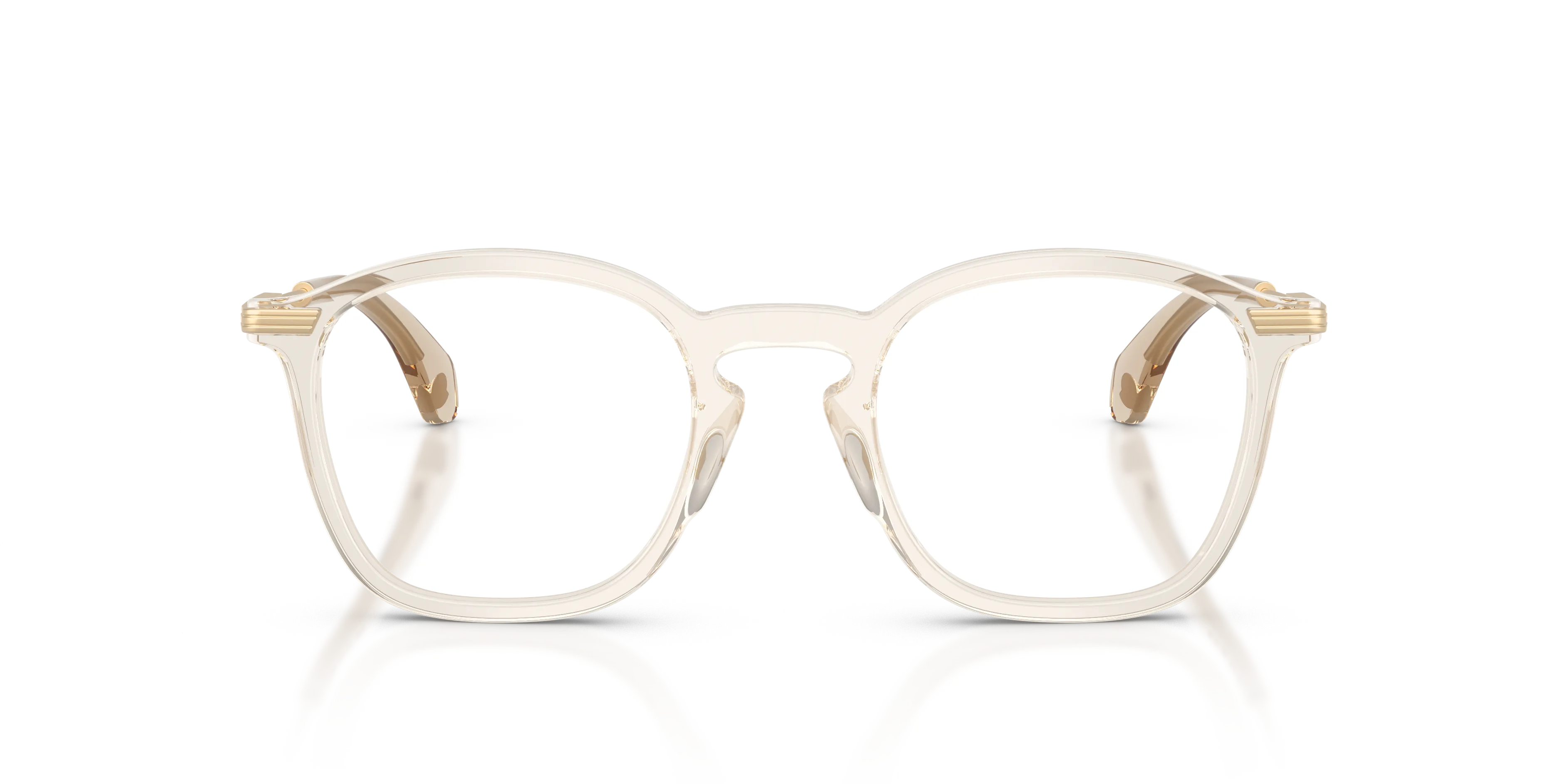 Moncler ME2017 3003 Montature da vista Acetato Marrone Trasparente Geometrica Normale - immagine 3