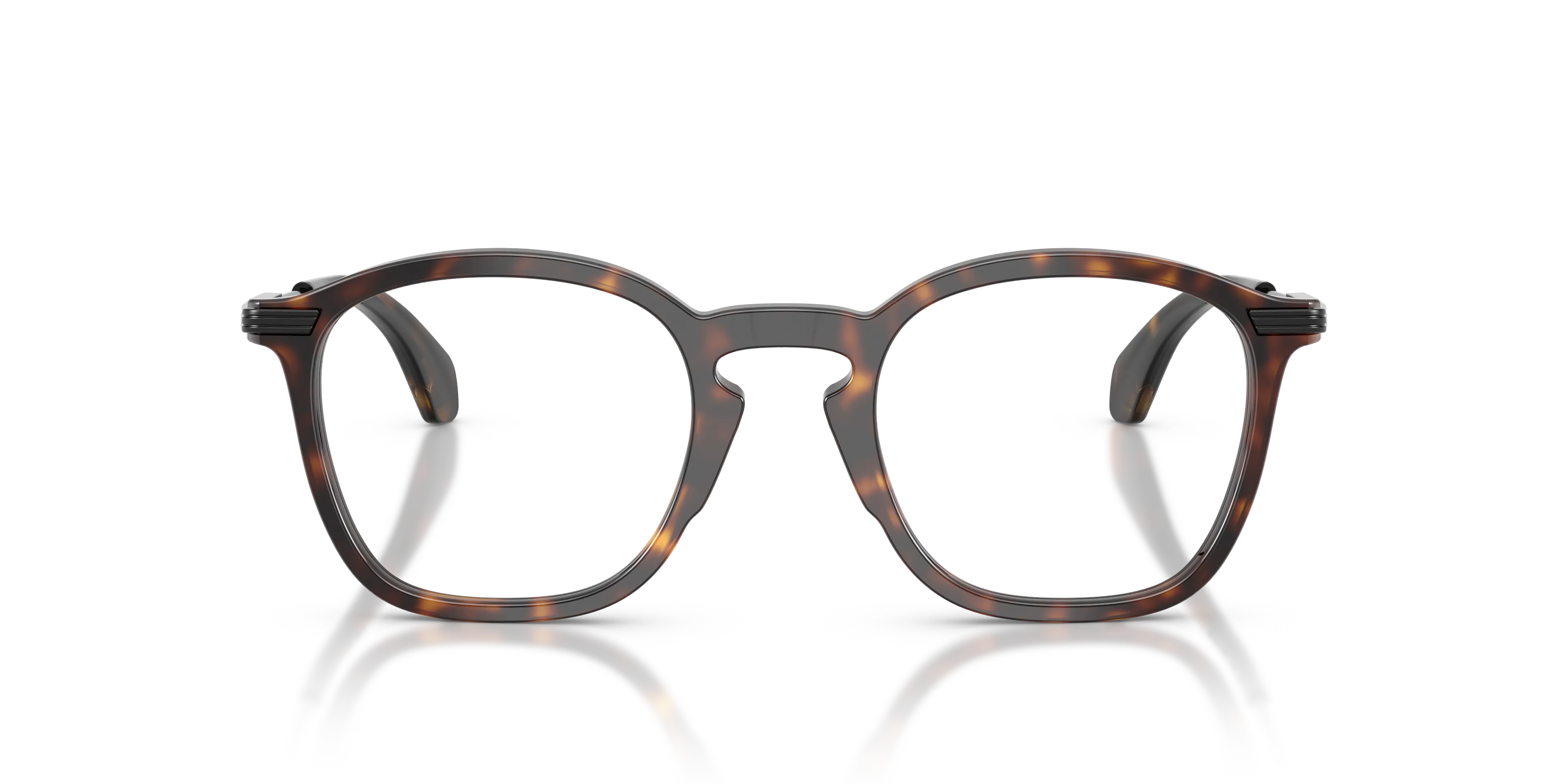 Moncler ME2017 3002 Montature da vista Acetato Tartaruga Trasparente Geometrica Normale - immagine 3