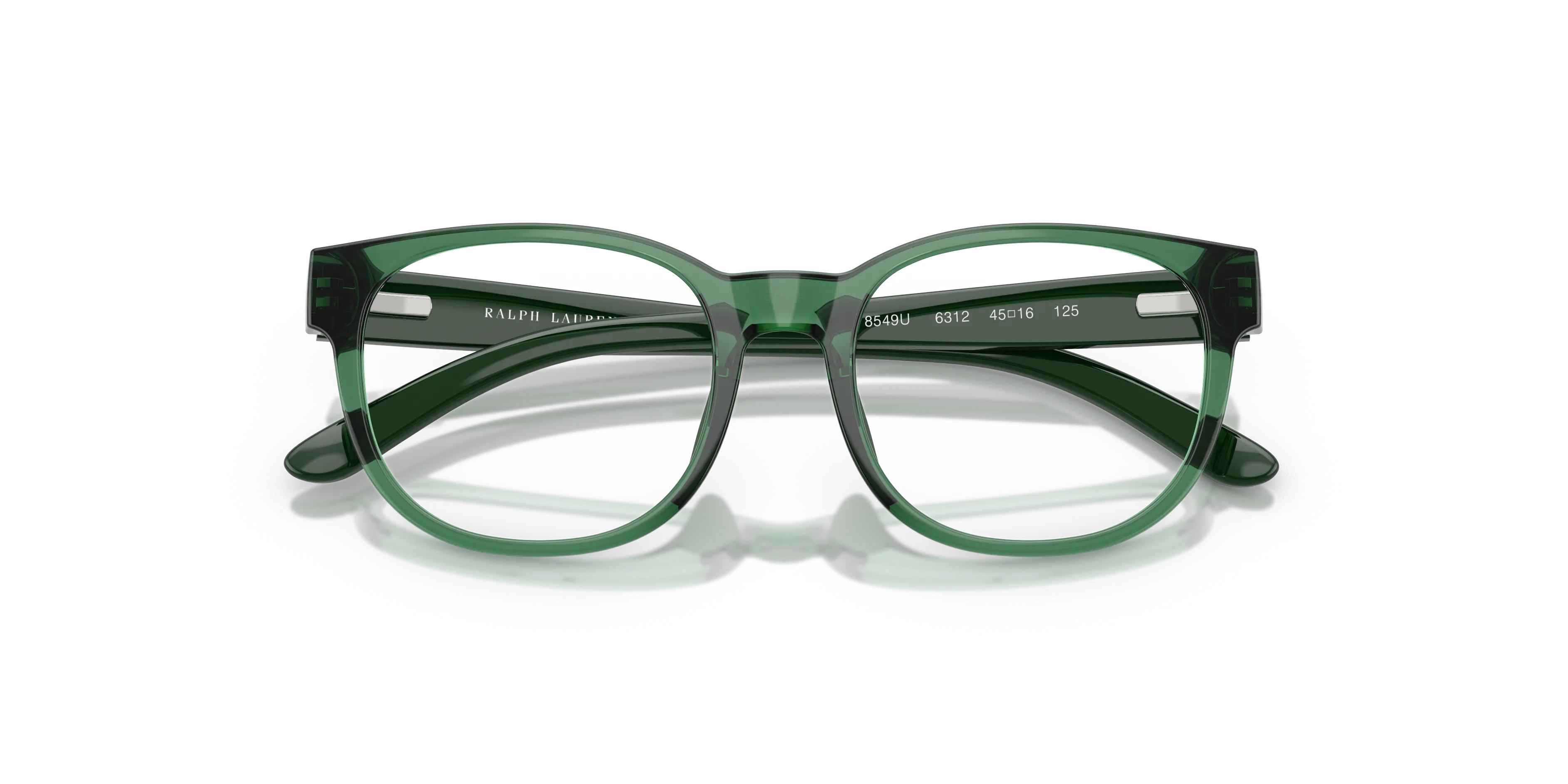 Polo Ralph Lauren PP8549U 6312 Montature da vista Iniettato Verde Rotonda Normale - immagine 2
