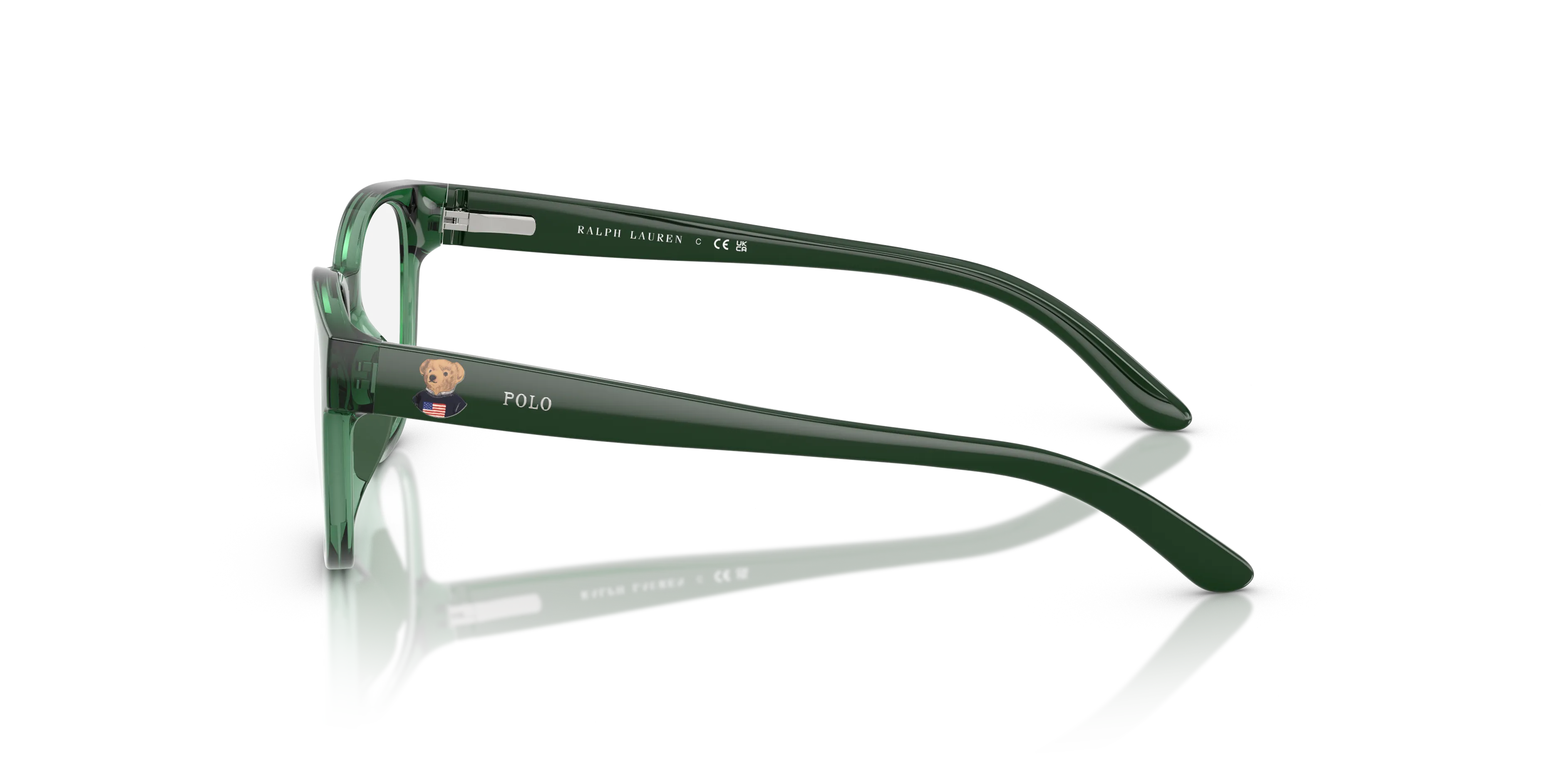 Polo Ralph Lauren PP8549U 6312 Montature da vista Iniettato Verde Rotonda Normale - immagine 4