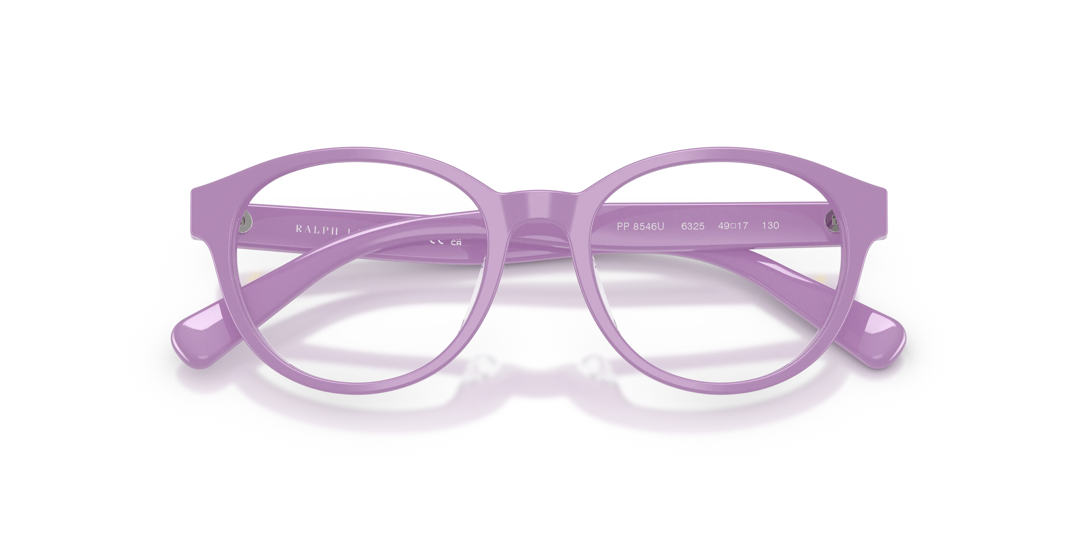 Polo Ralph Lauren PP8546U 6325 Montature da vista Acetato Viola Rotonda Normale - immagine 2