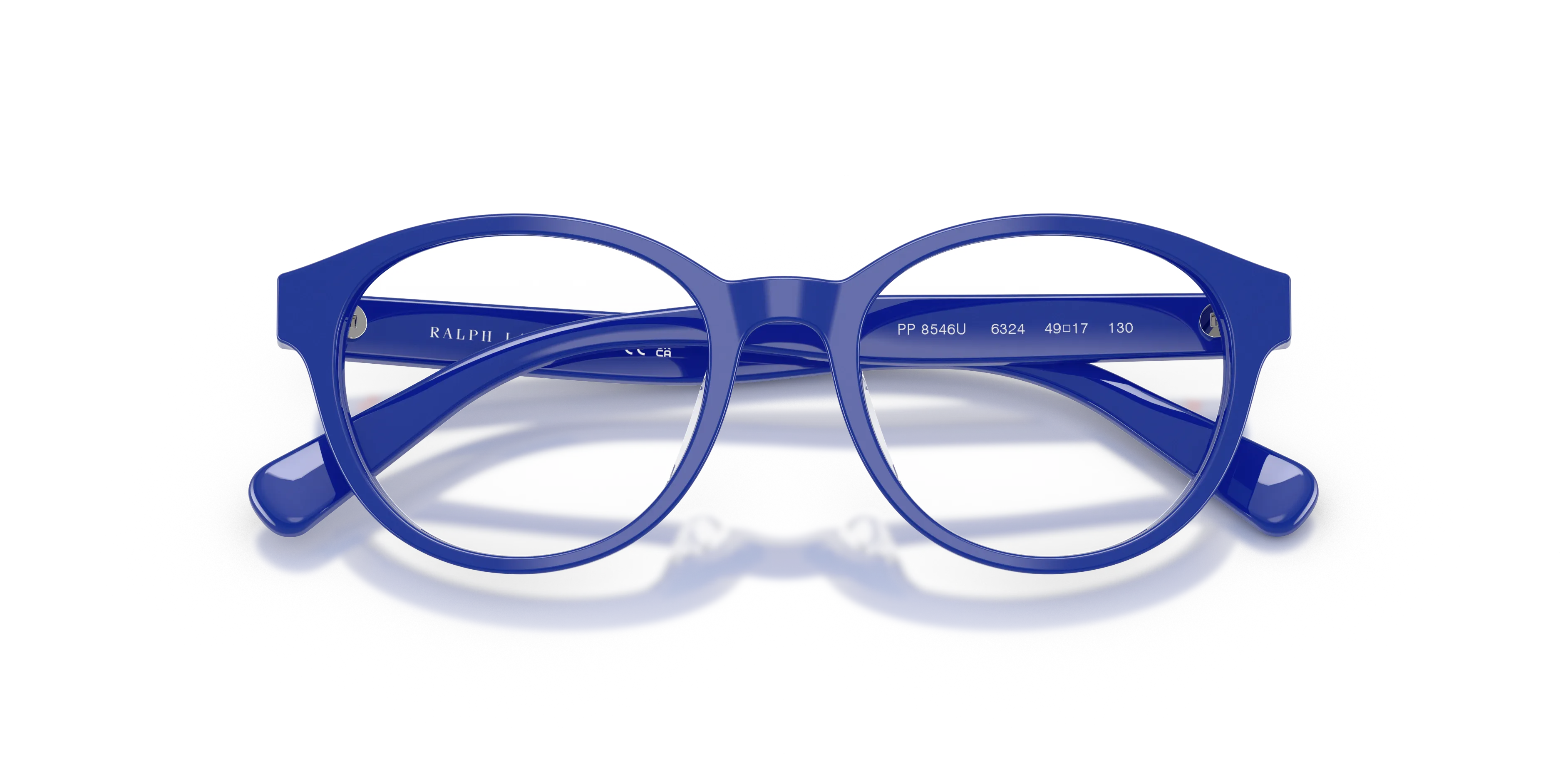 Polo Ralph Lauren PP8546U 6324 Montature da vista Acetato Blu Rotonda Normale - immagine 2