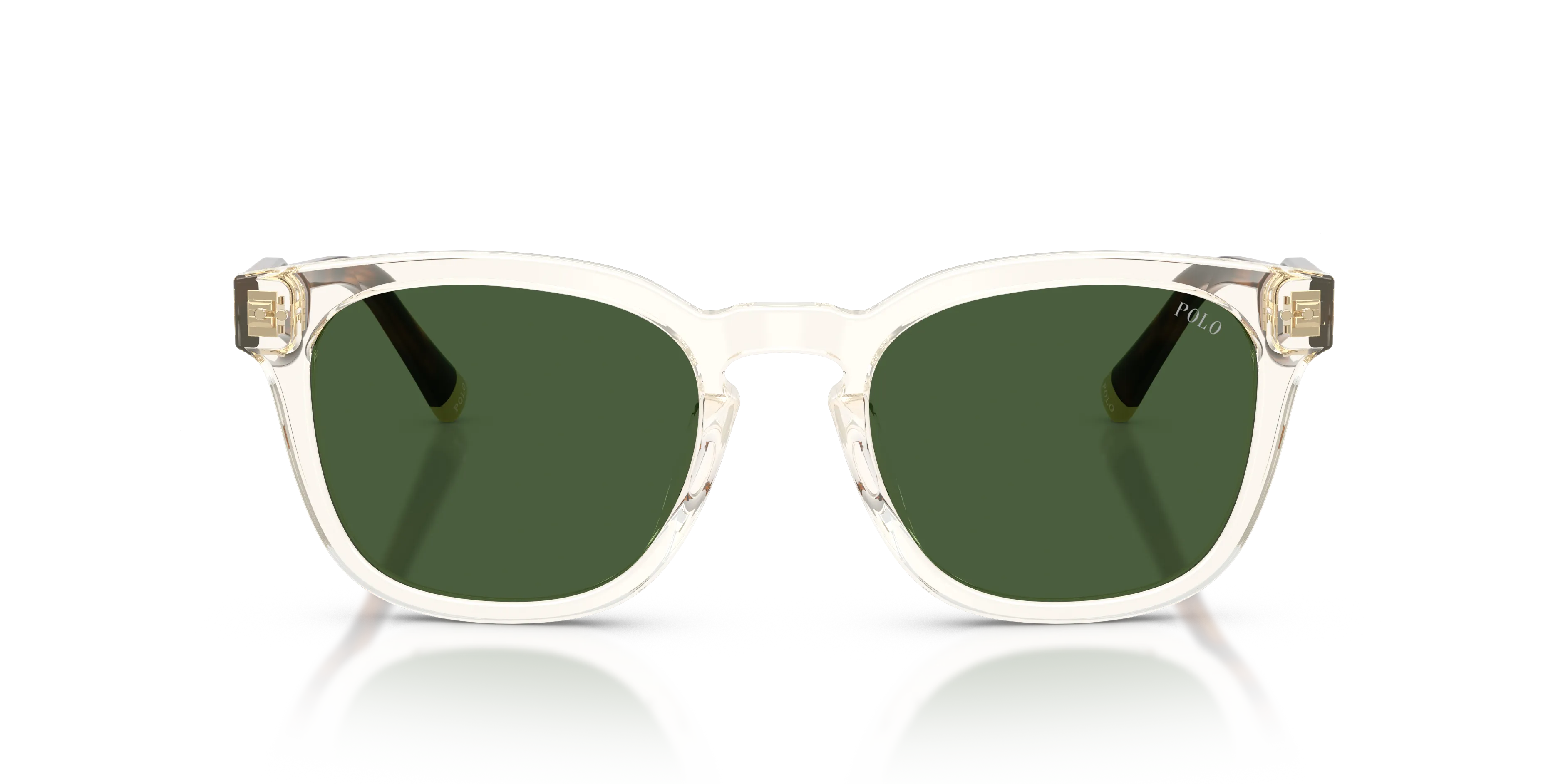 Polo Ralph Lauren PH4242U 635771 Occhiali da sole Acetato Giallo Verde Squadrata Normale - immagine 3
