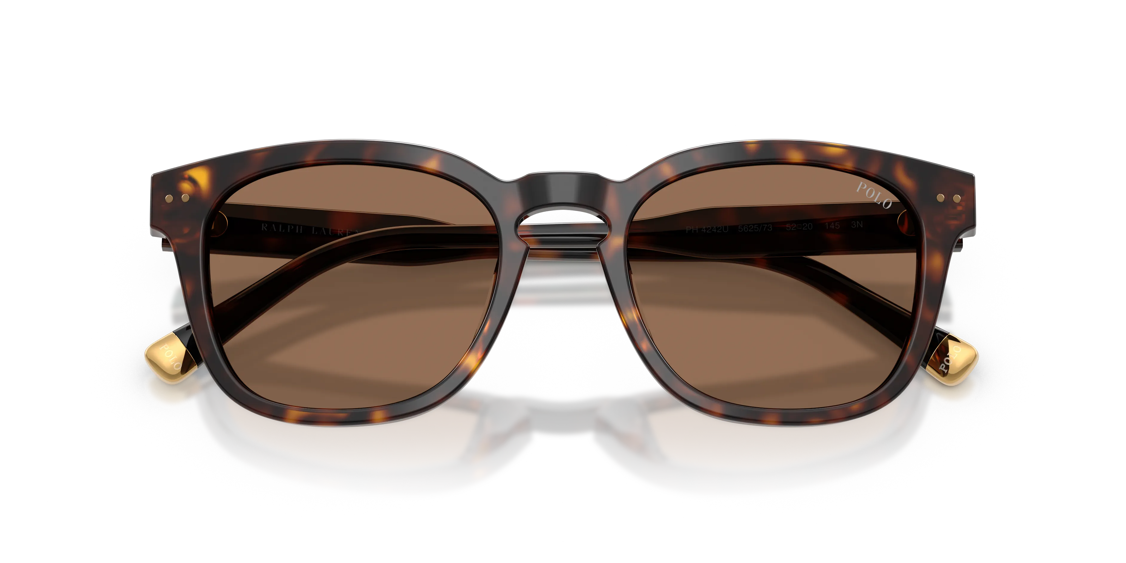 Polo Ralph Lauren PH4242U 562573 Occhiali da sole Acetato Tartaruga Marrone Squadrata Normale - immagine 2