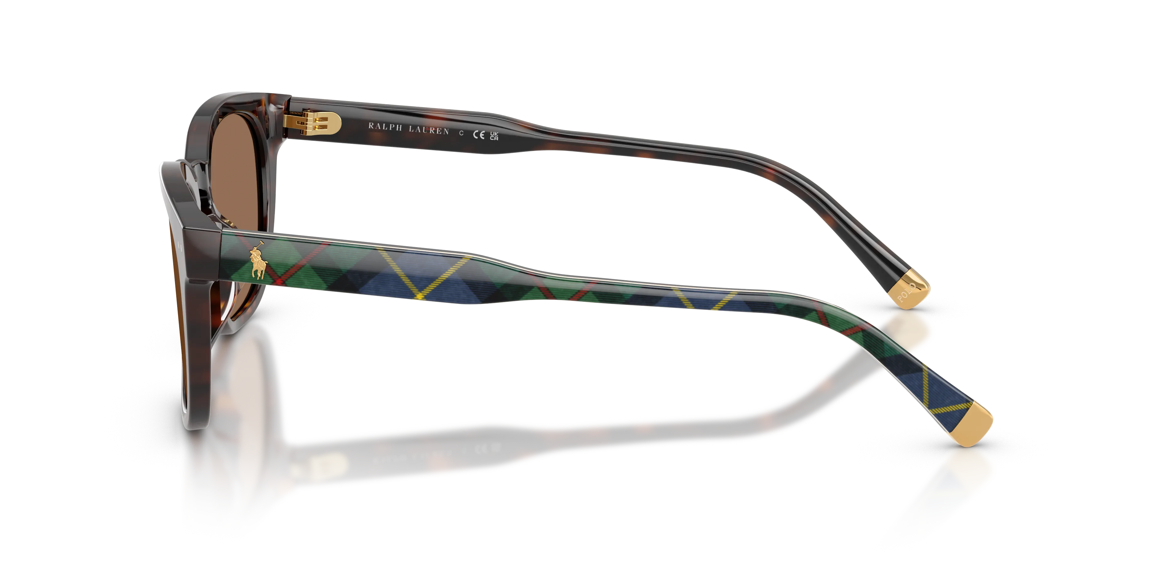 Polo Ralph Lauren PH4242U 562573 Occhiali da sole Acetato Tartaruga Marrone Squadrata Normale - immagine 4
