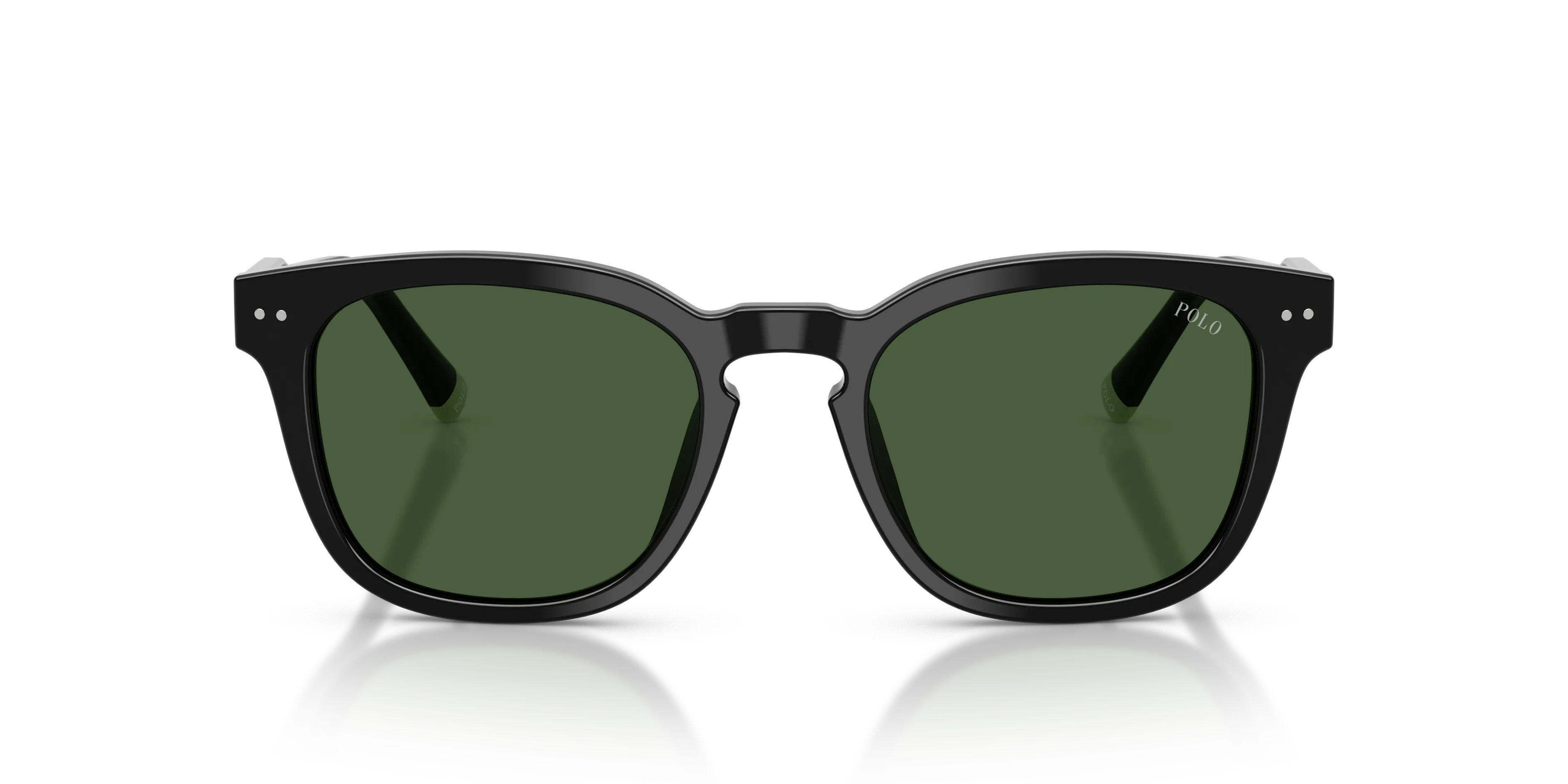 Polo Ralph Lauren PH4242U 500171 Occhiali da sole Acetato Nero Verde Squadrata Normale - immagine 3