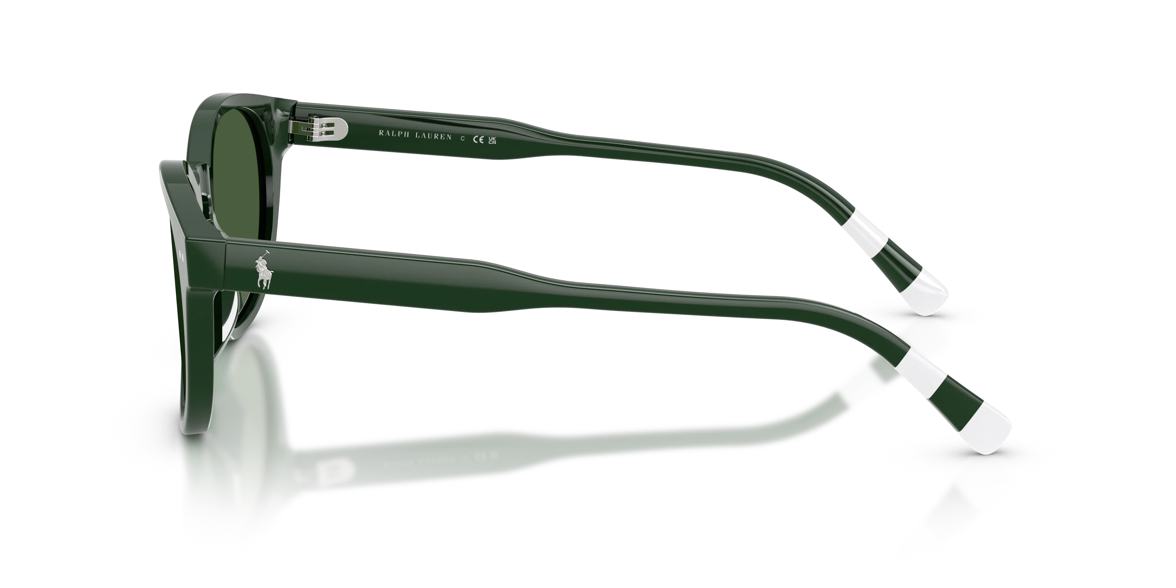 Polo Ralph Lauren PH4241U 631671 Occhiali da sole Acetato Verde Verde Rotonda Normale - immagine 4
