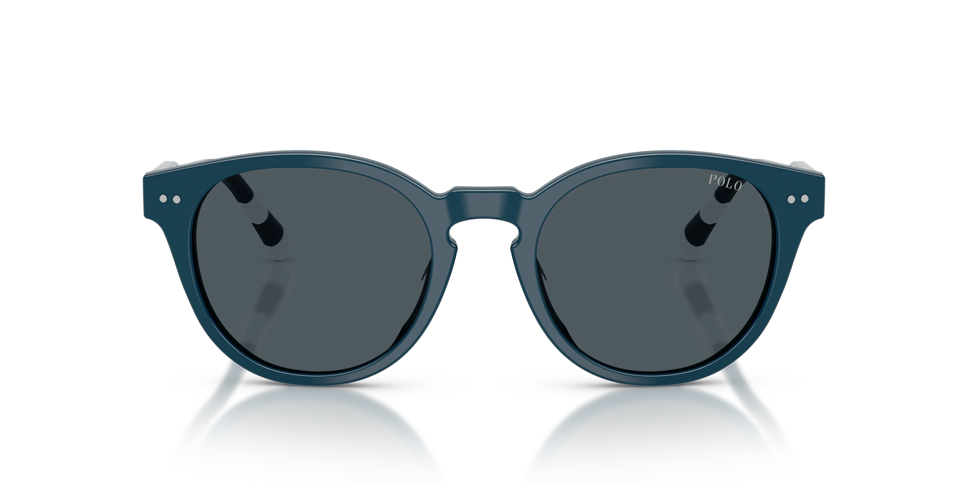 Polo Ralph Lauren PH4241U 631487 Occhiali da sole Acetato Blu Grigio Rotonda Normale - immagine 3