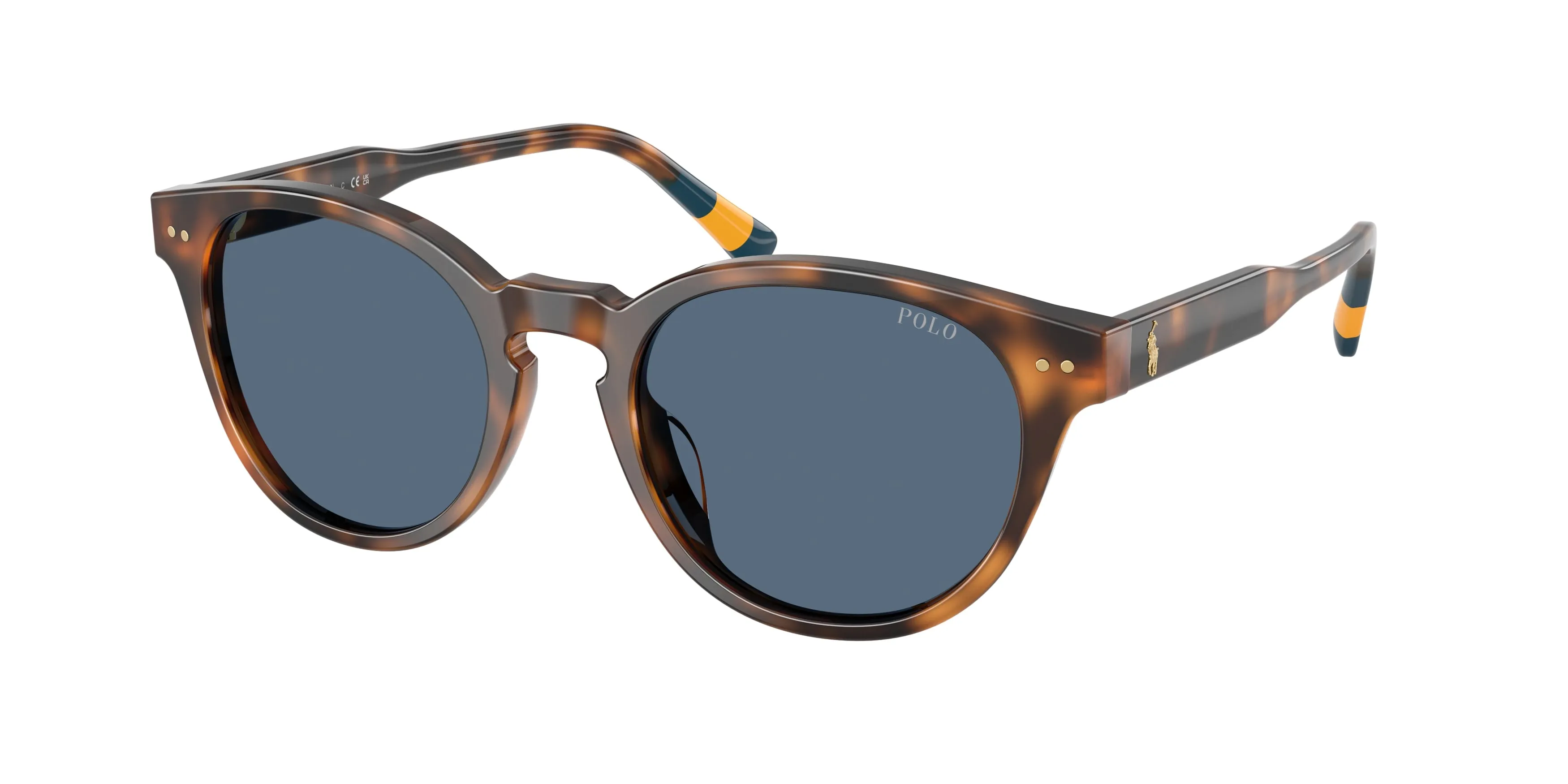 Polo Ralph Lauren PH4241U 608980 Occhiali da sole Acetato Rosso Blu Rotonda Normale - immagine 1