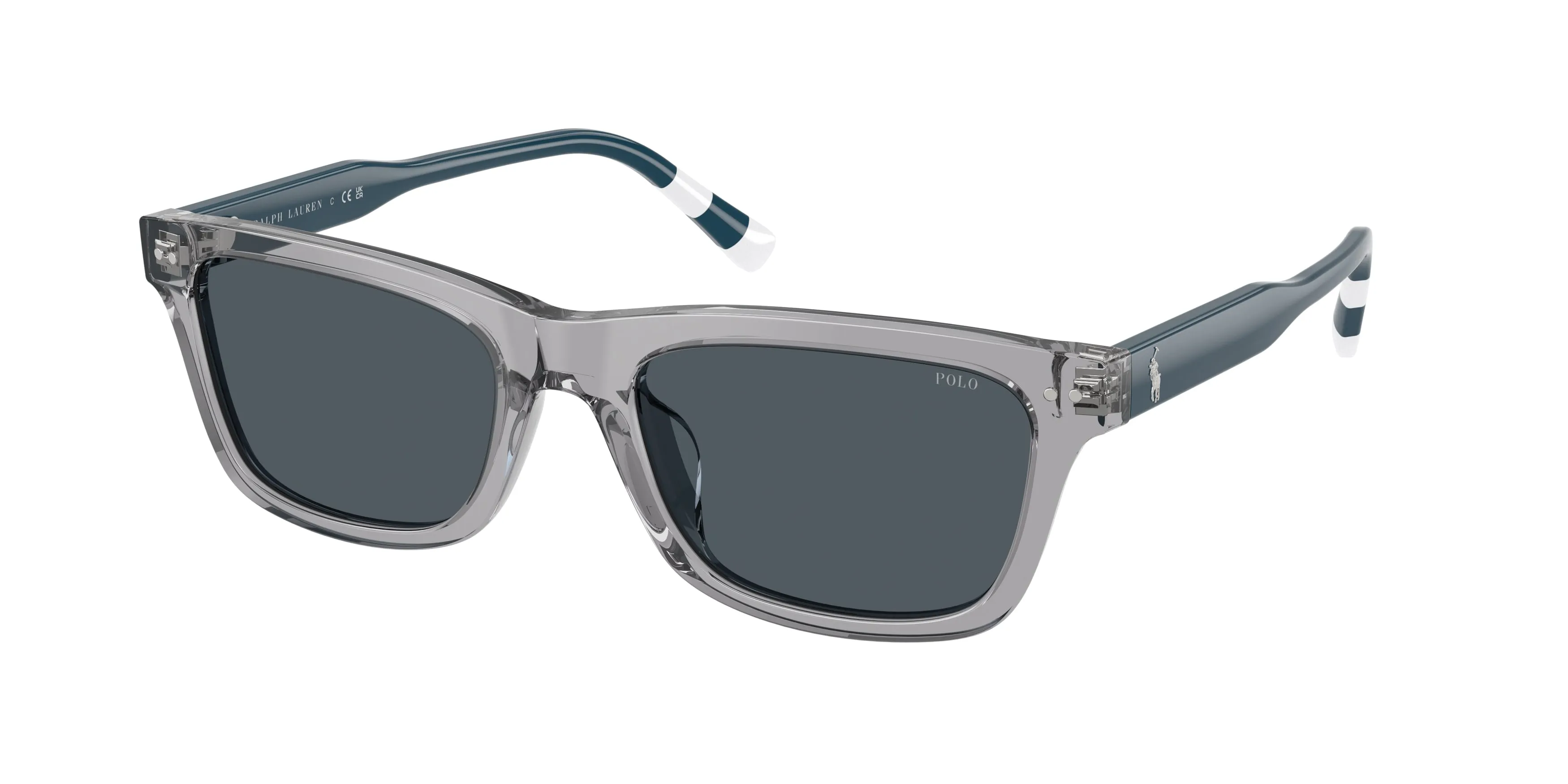 Polo Ralph Lauren PH4240U 631787 Occhiali da sole Acetato Grigio Grigio Pillow Normale - immagine 1