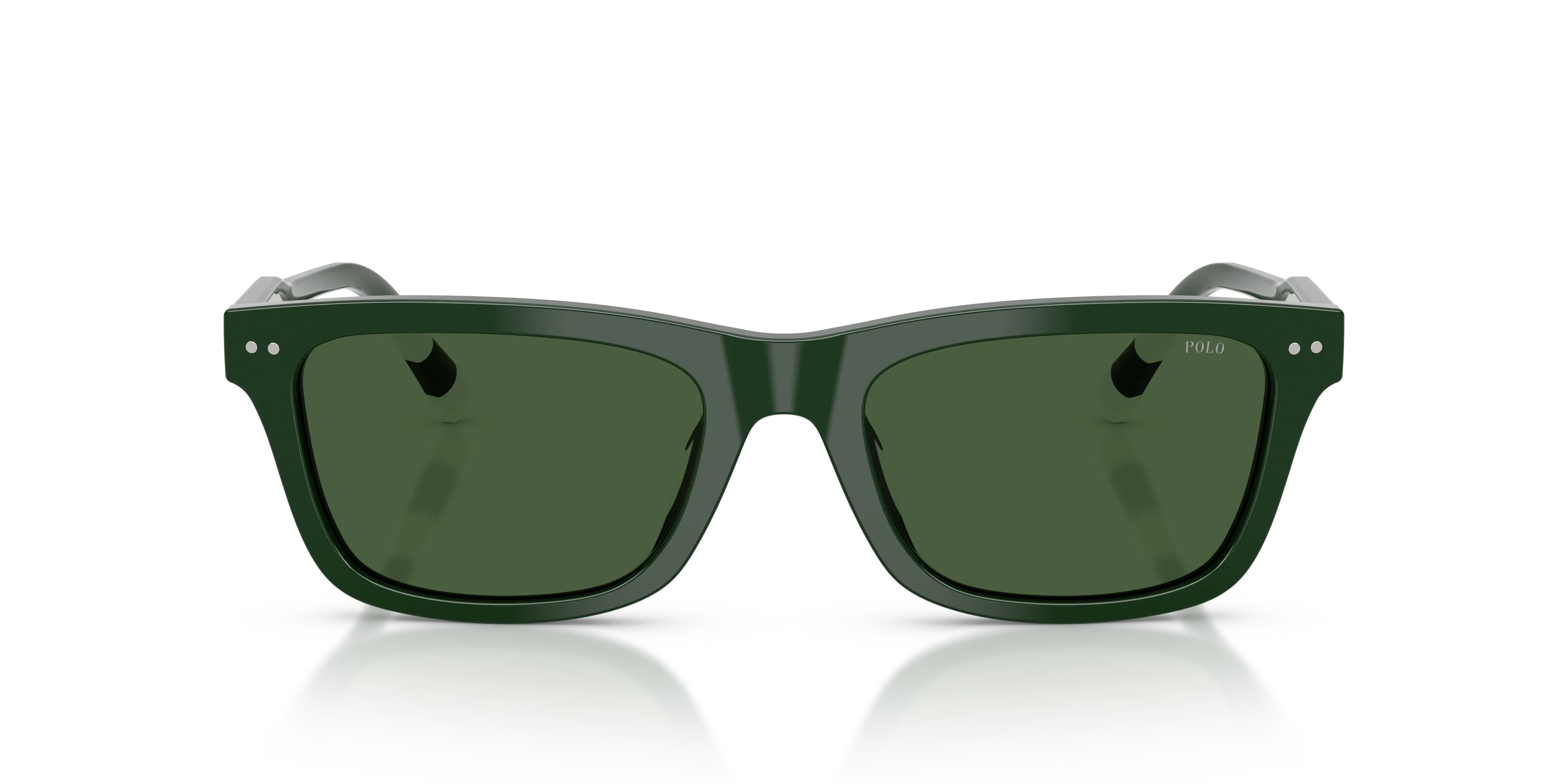 Polo Ralph Lauren PH4240U 631671 Occhiali da sole Acetato Verde Verde Pillow Normale - immagine 3
