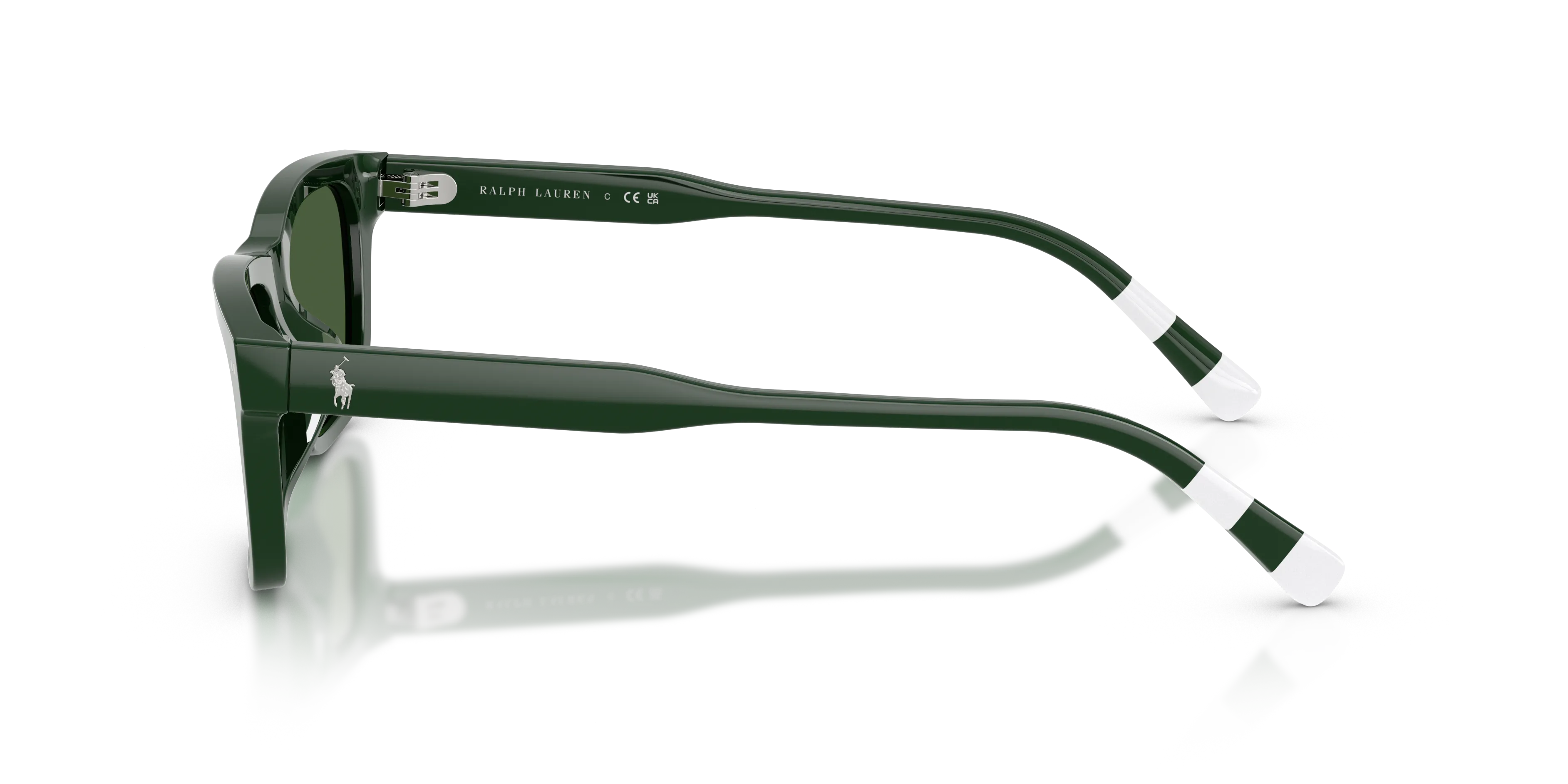 Polo Ralph Lauren PH4240U 631671 Occhiali da sole Acetato Verde Verde Pillow Normale - immagine 4