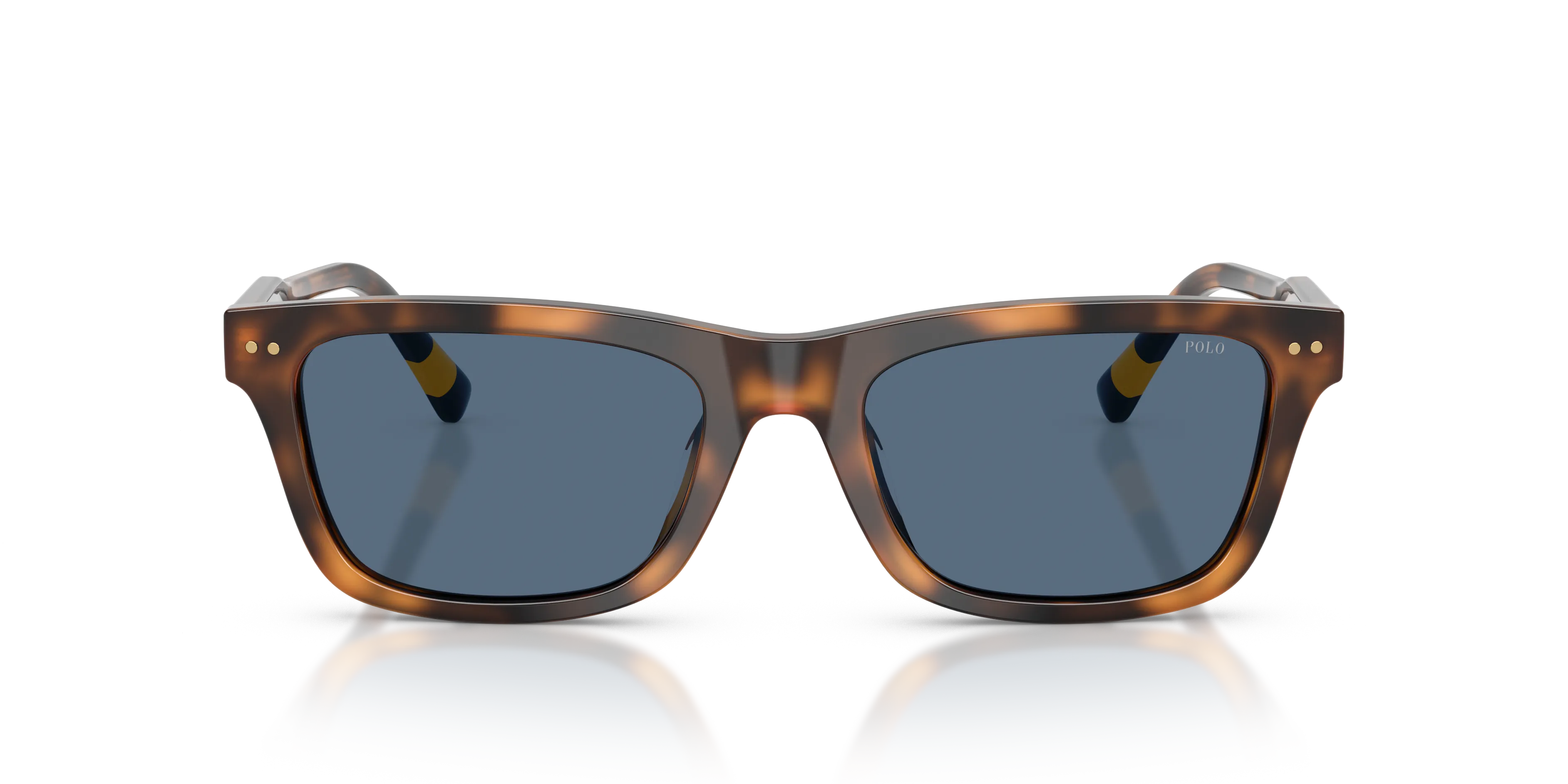 Polo Ralph Lauren PH4240U 608980 Occhiali da sole Acetato Rosso Blu Pillow Normale - immagine 3