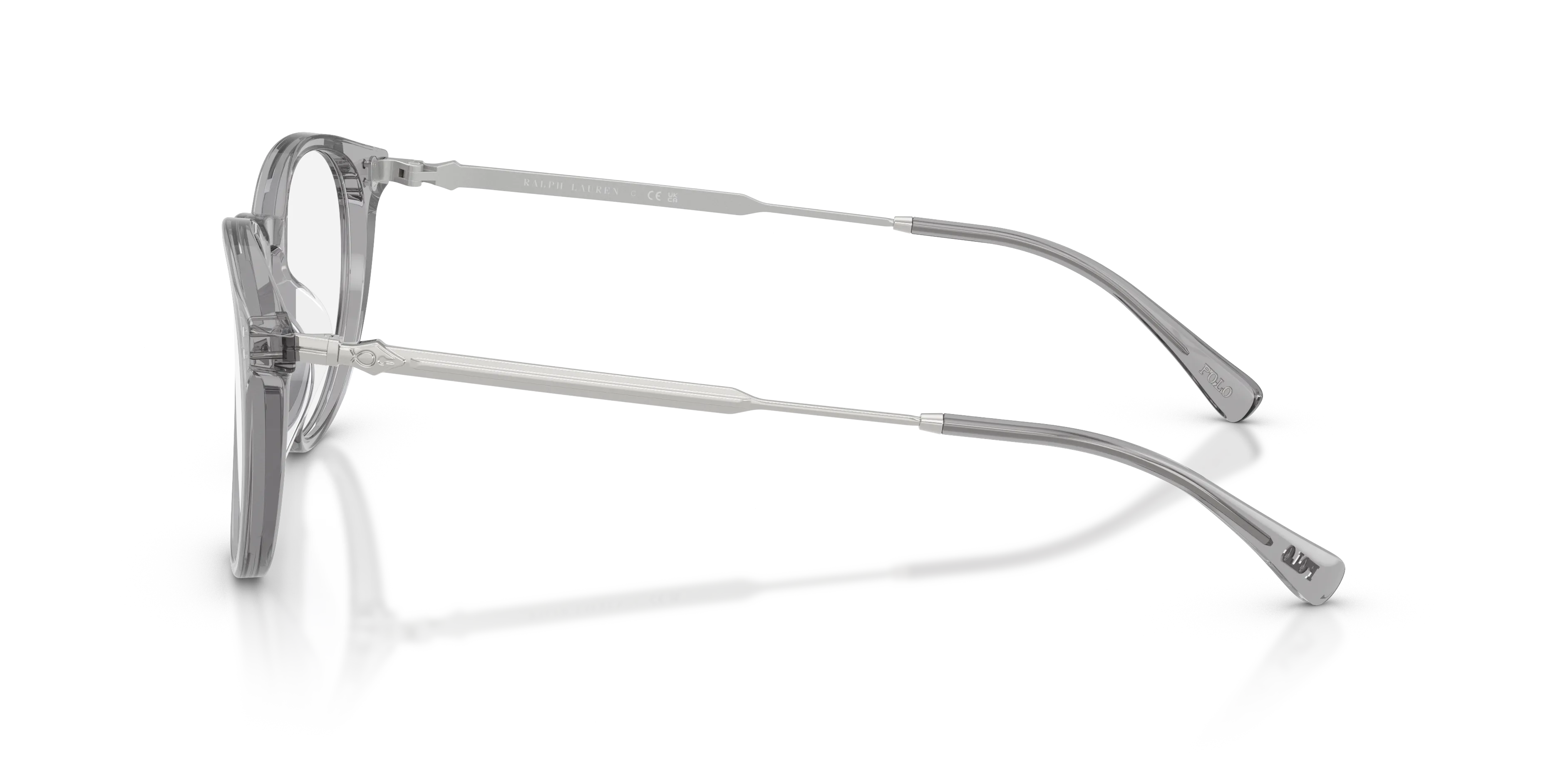 Polo Ralph Lauren PH4239U 6356SB Occhiali da sole Acetato Grigio Trasparente Pantos Normale - immagine 4