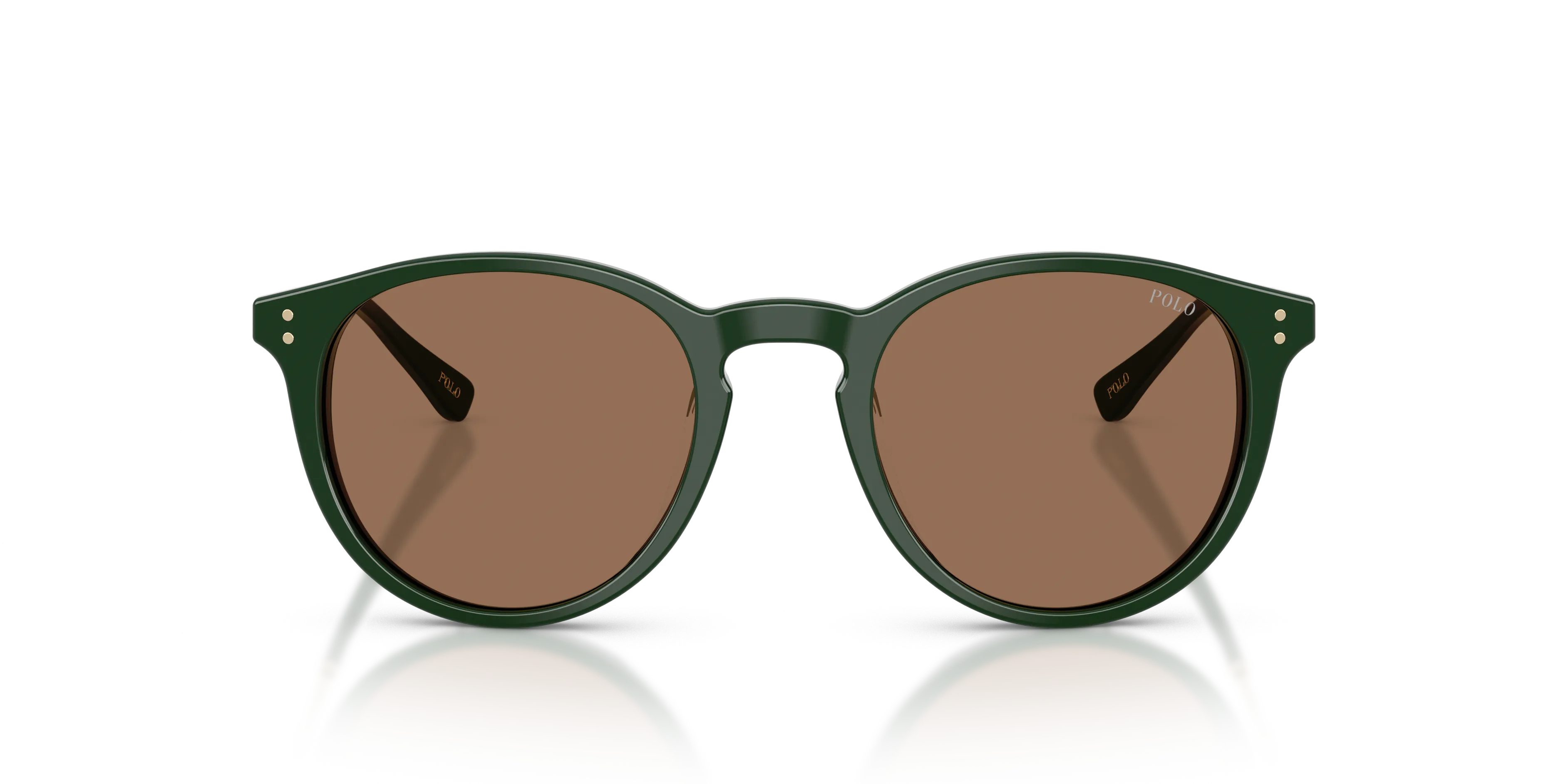 Polo Ralph Lauren PH4239U 614073 Occhiali da sole Acetato Verde Marrone Pantos Normale - immagine 3