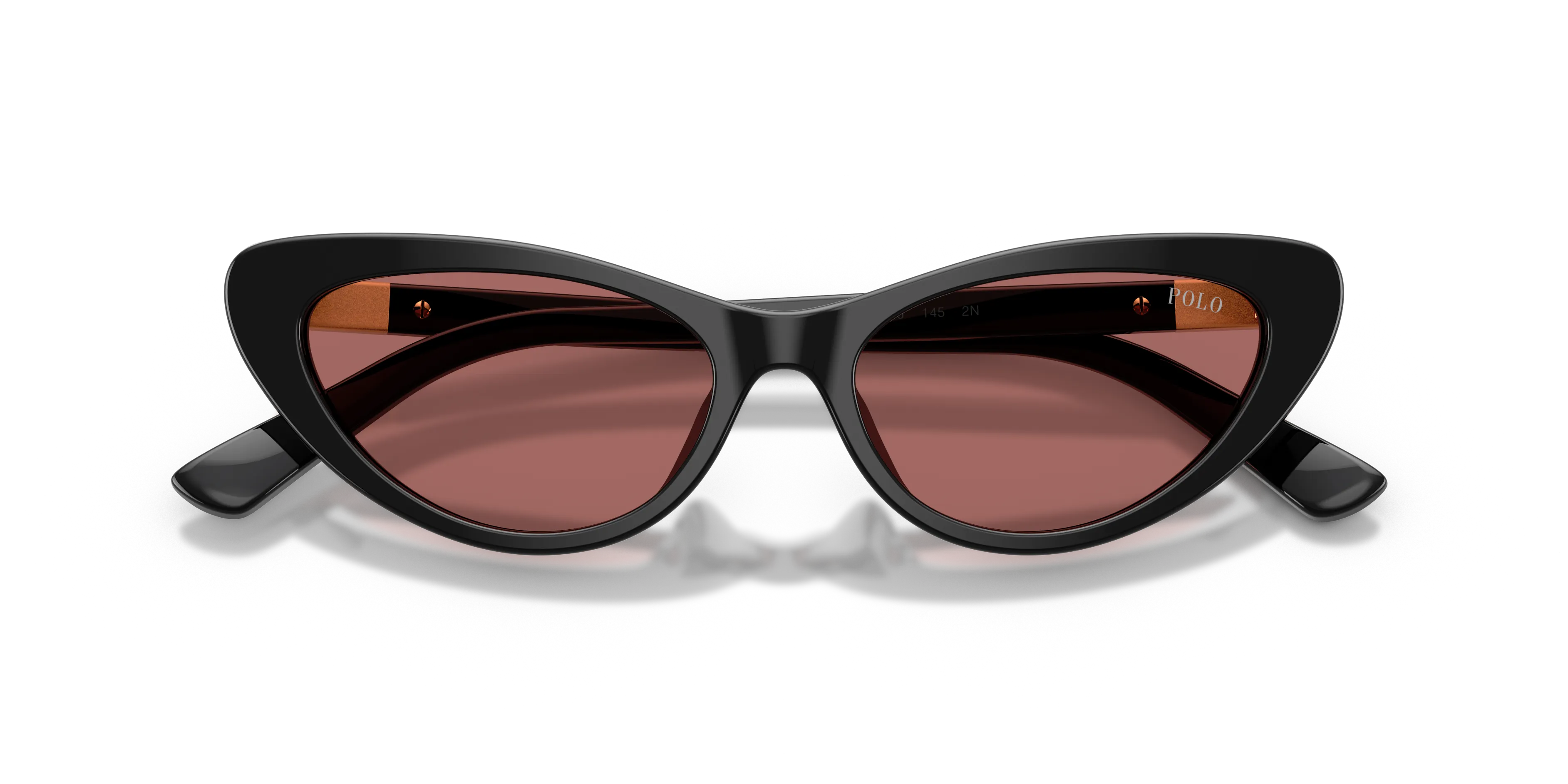 Polo Ralph Lauren PH4199U 500169 Occhiali da sole Acetato Nero Viola Cat Eye Normale - immagine 2