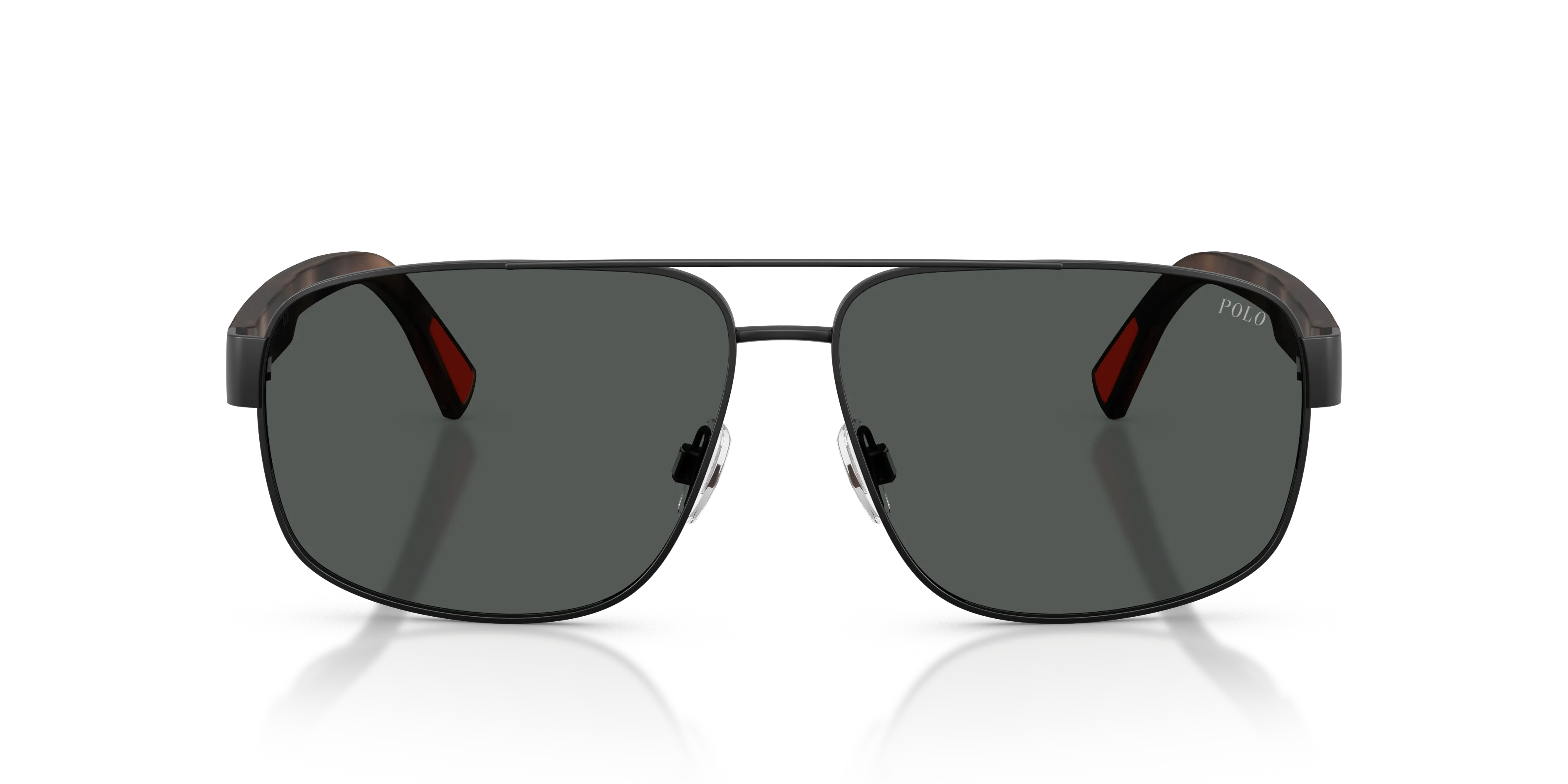 Polo Ralph Lauren PH3165 930487 Occhiali da sole Metallo Nero Grigio Pilot Normale - immagine 3