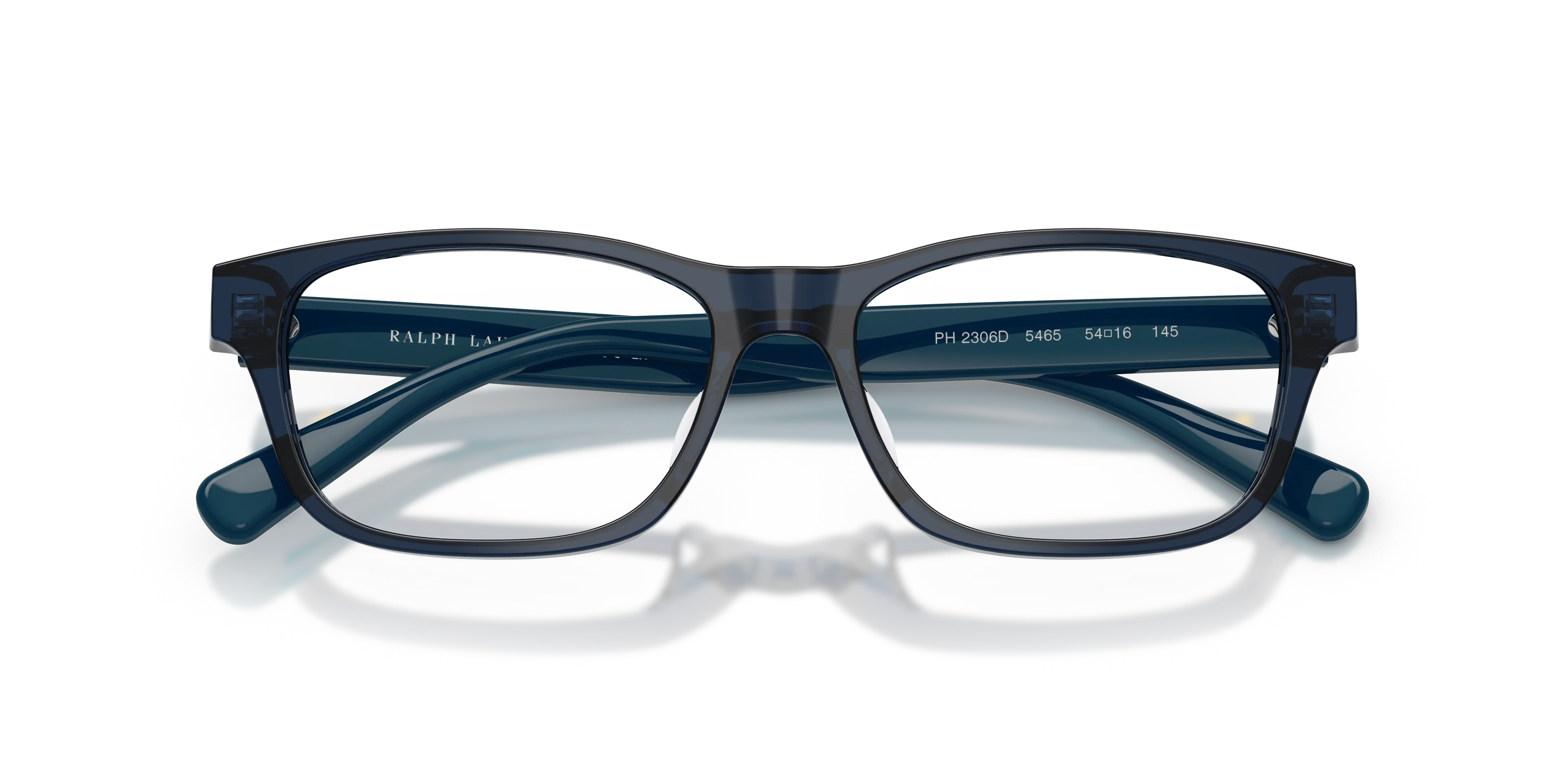 Polo Ralph Lauren PH2306D 5465 Montature da vista Acetato Blu Trasparente Pillow Normale - immagine 2