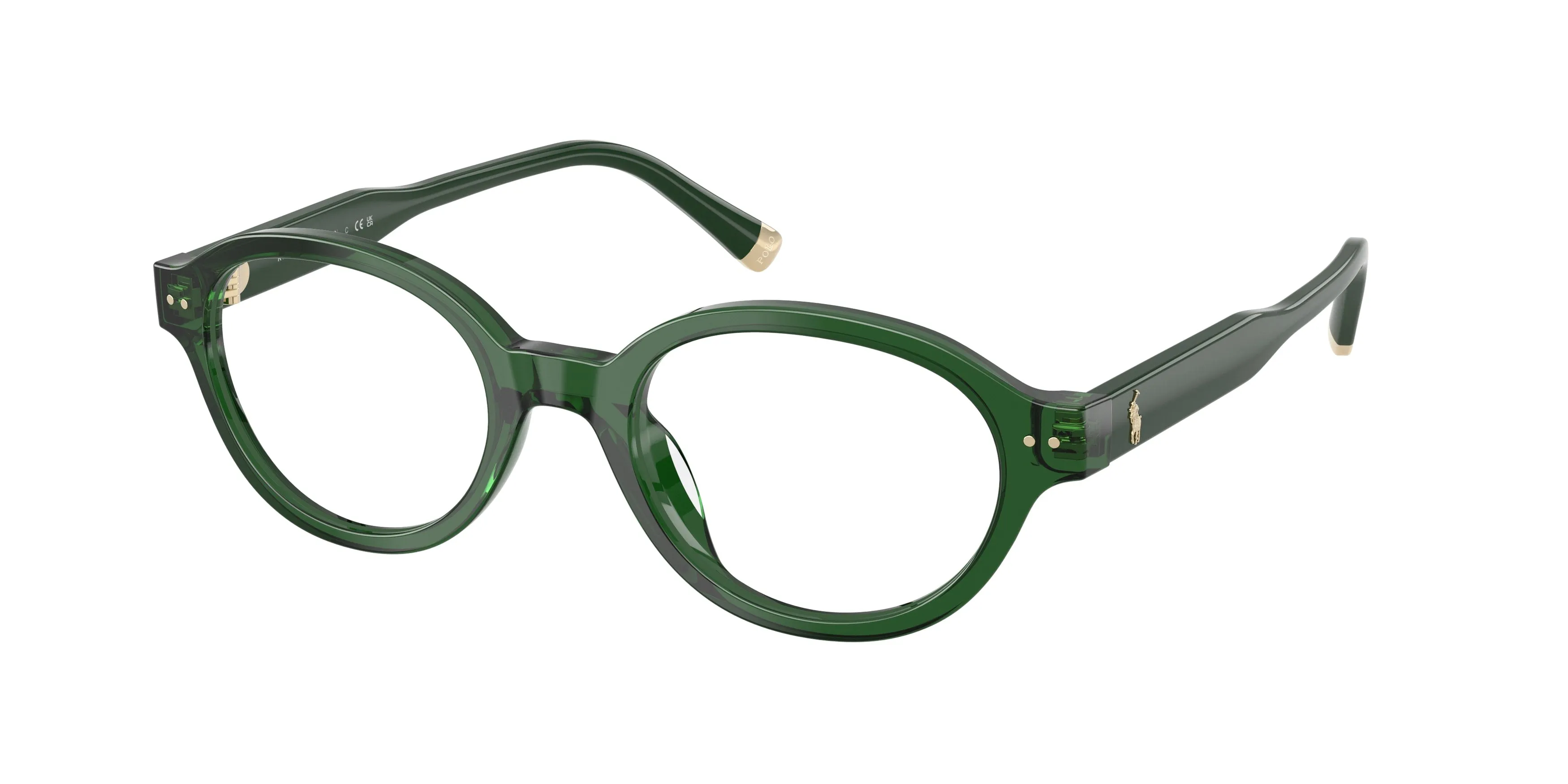 Polo Ralph Lauren PH2305U 6361 Montature da vista Acetato Verde Trasparente Rotonda Normale - immagine 1