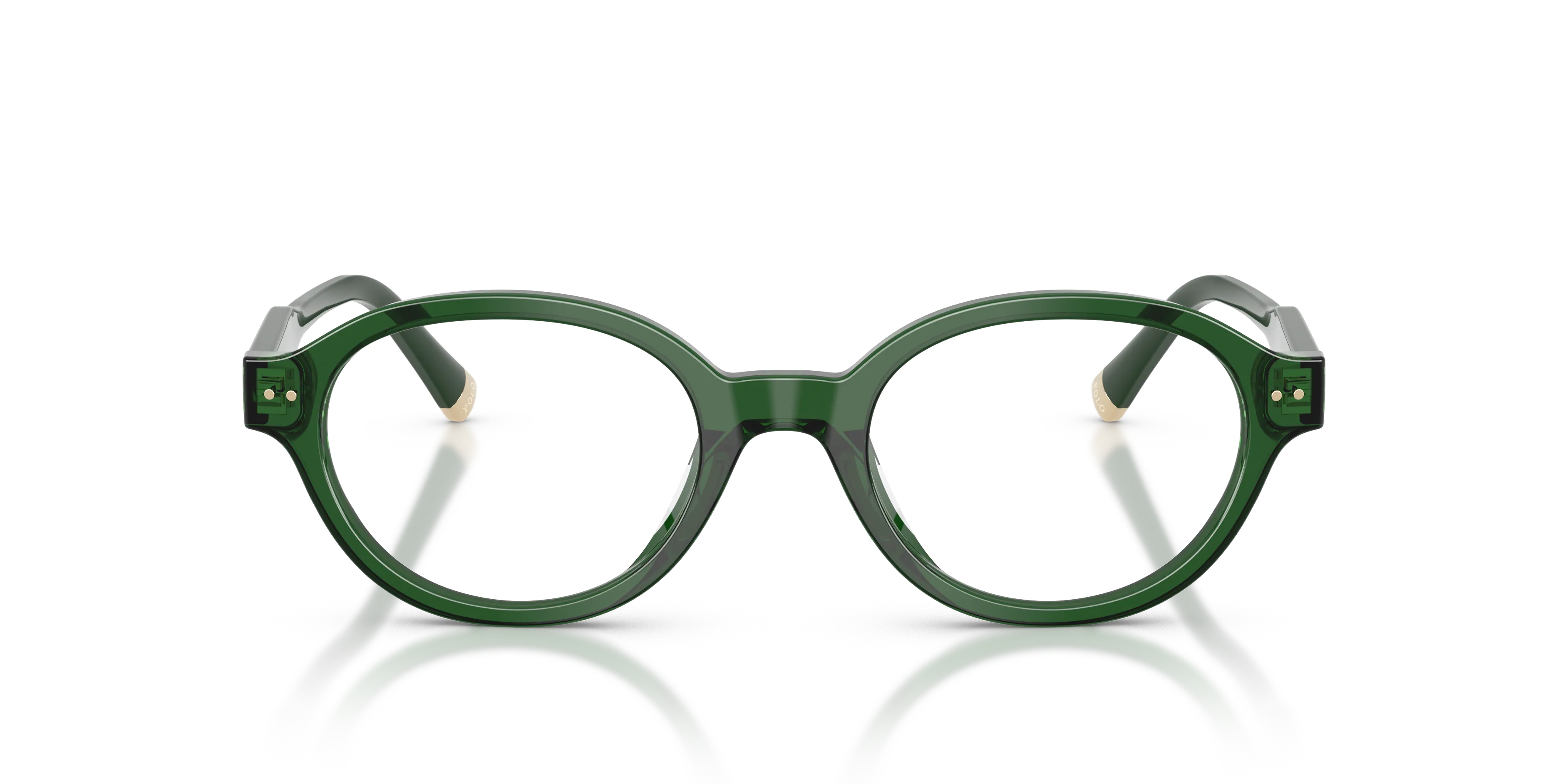 Polo Ralph Lauren PH2305U 6361 Montature da vista Acetato Verde Trasparente Rotonda Normale - immagine 3