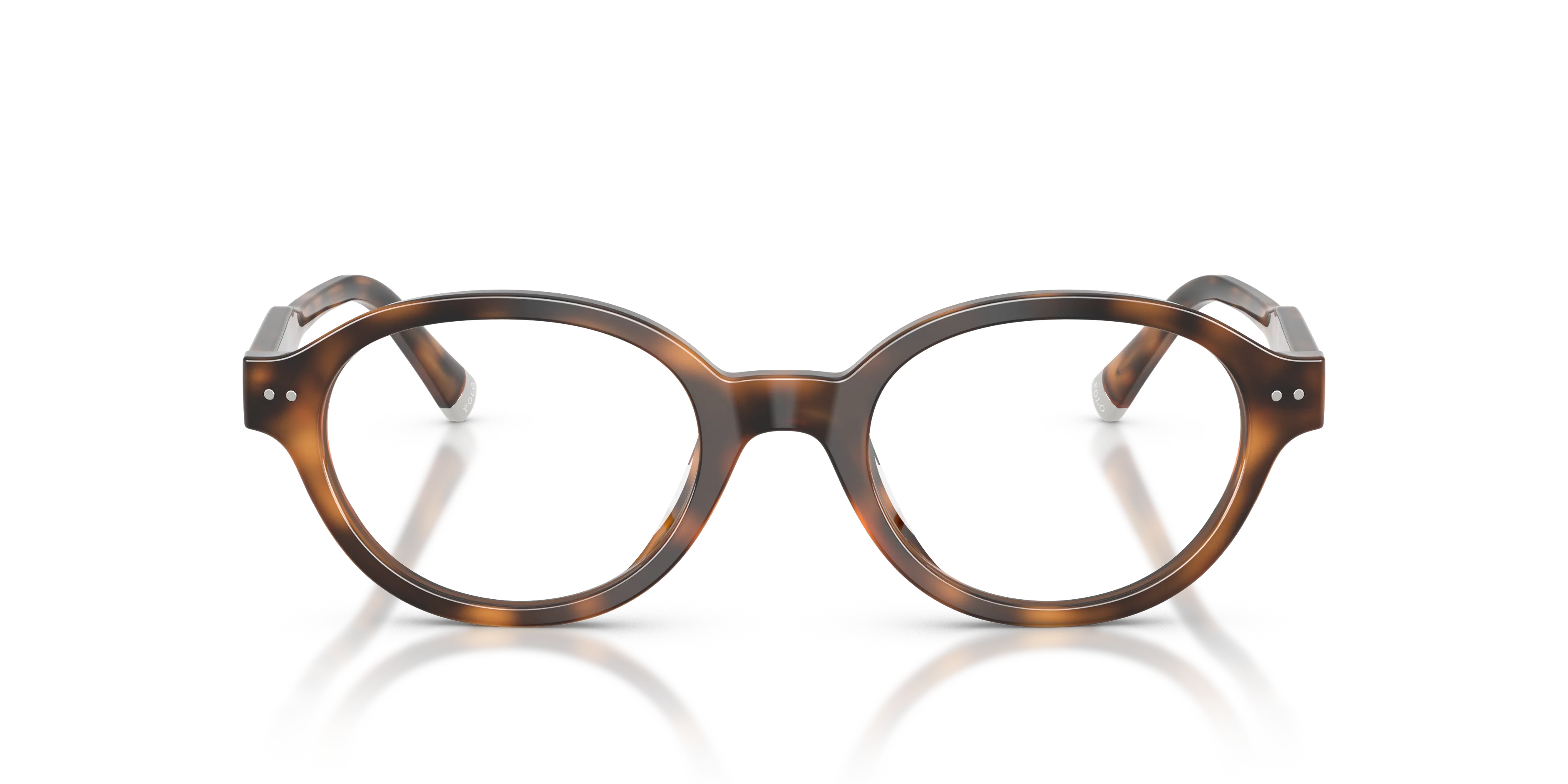 Polo Ralph Lauren PH2305U 6089 Montature da vista Acetato Rosso Trasparente Rotonda Normale - immagine 3