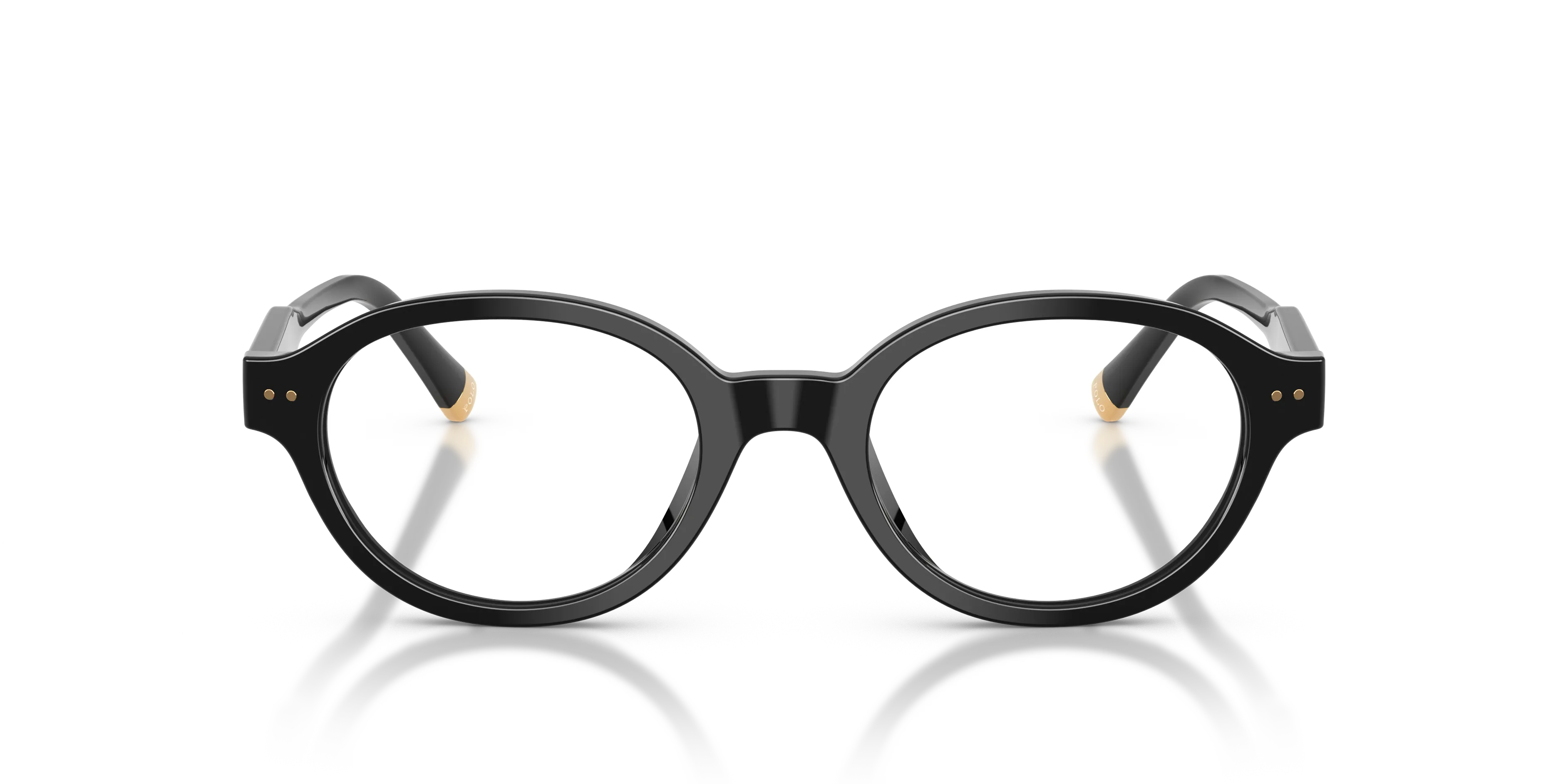 Polo Ralph Lauren PH2305U 5001 Montature da vista Acetato Nero Trasparente Rotonda Normale - immagine 3