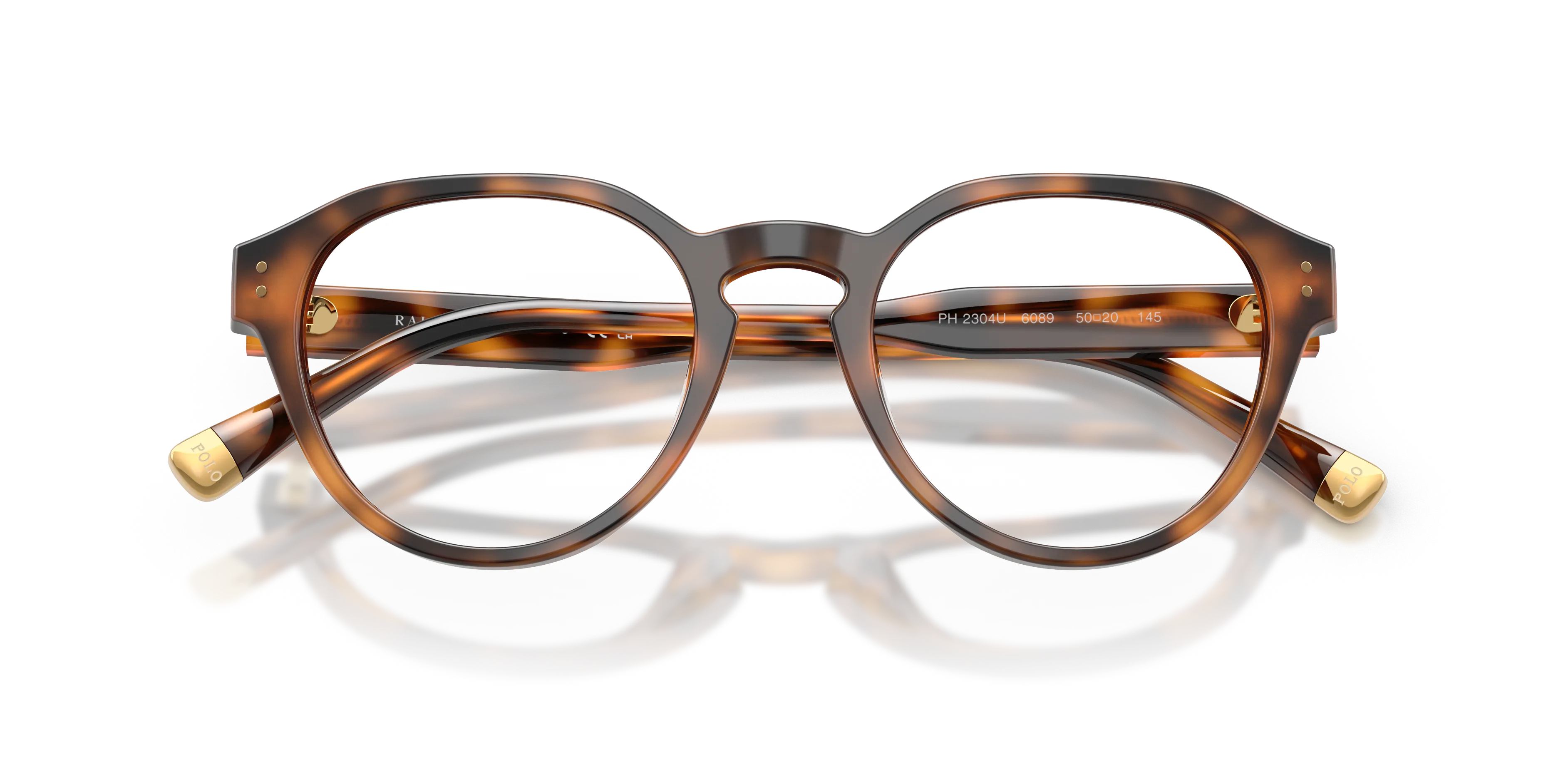 Polo Ralph Lauren PH2304U 6089 Montature da vista Acetato Rosso Trasparente Pantos Normale - immagine 2