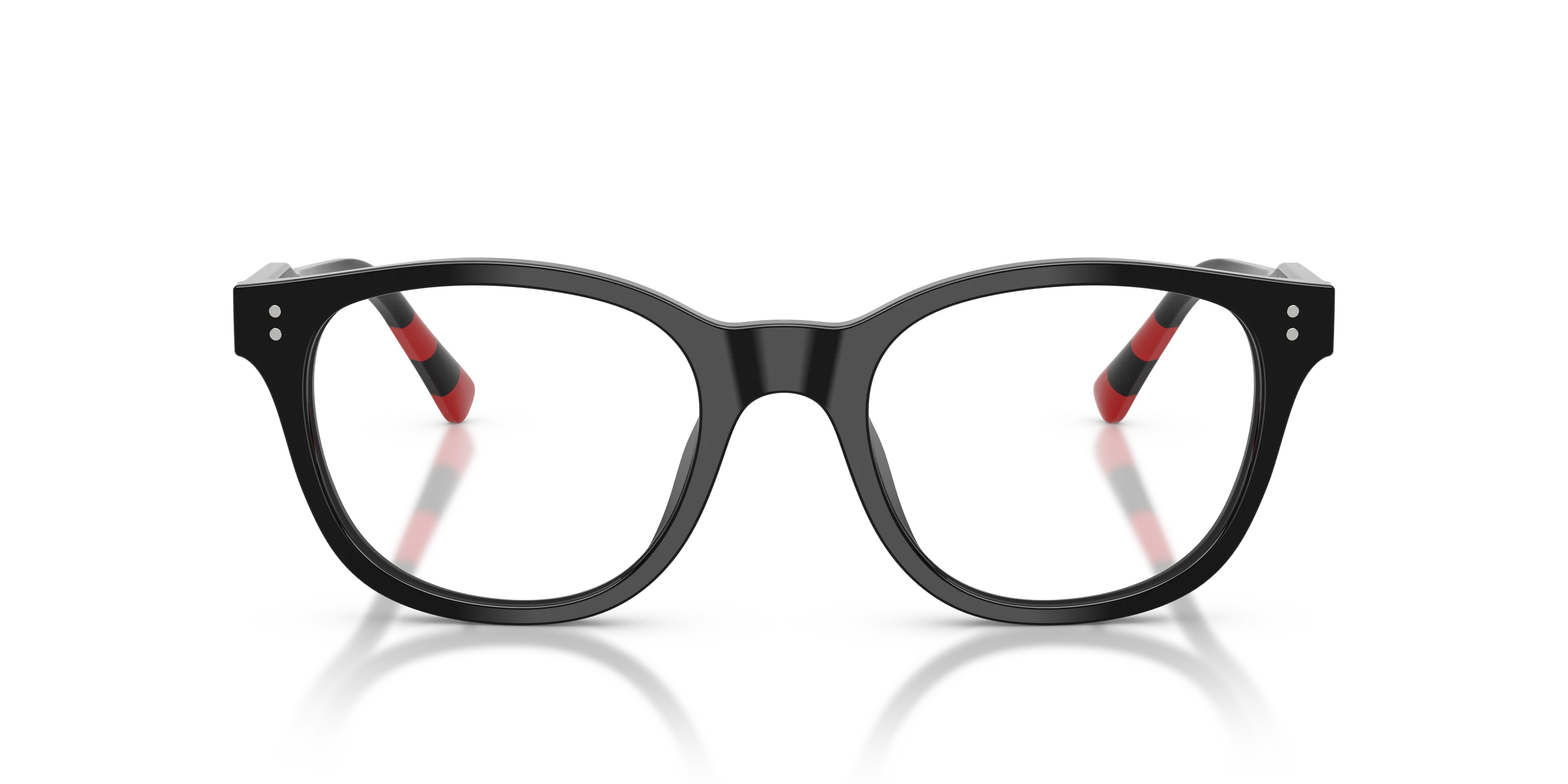 Polo Ralph Lauren PH2303U 5001 Montature da vista Acetato Nero Trasparente Squadrata Normale - immagine 3