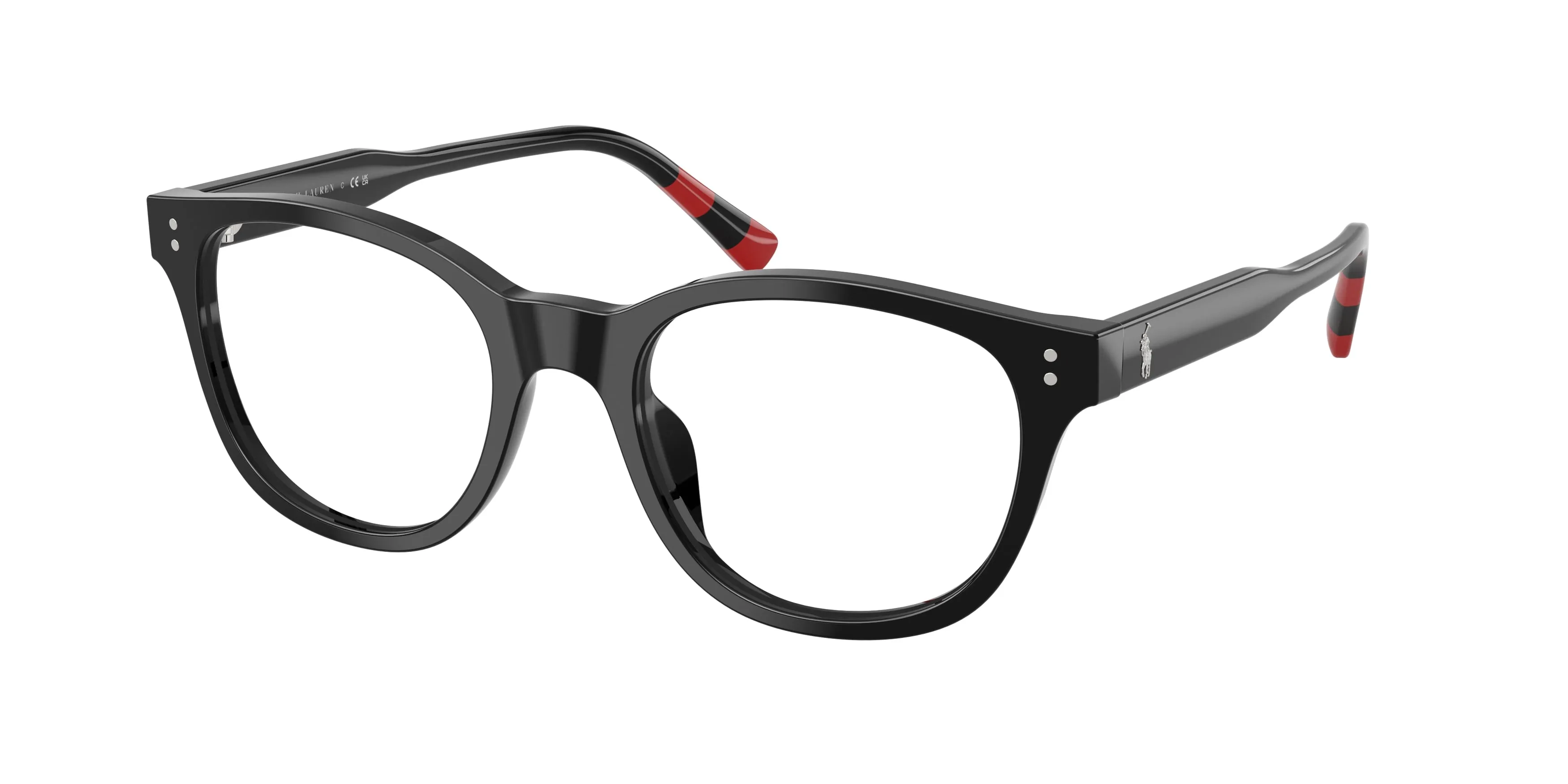 Polo Ralph Lauren PH2303U 5001 Montature da vista Acetato Nero Trasparente Squadrata Normale - immagine 1