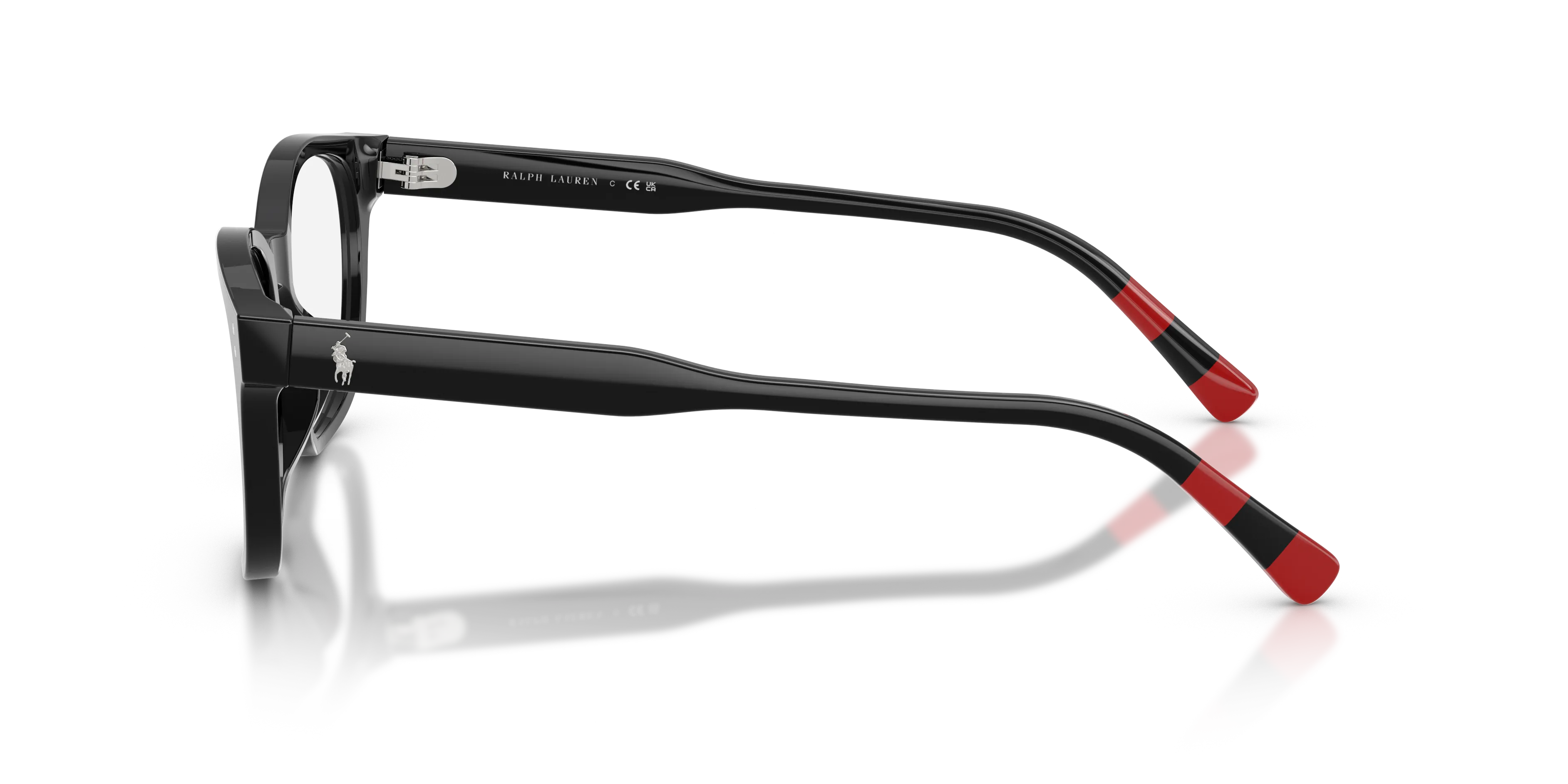 Polo Ralph Lauren PH2303U 5001 Montature da vista Acetato Nero Trasparente Squadrata Normale - immagine 4