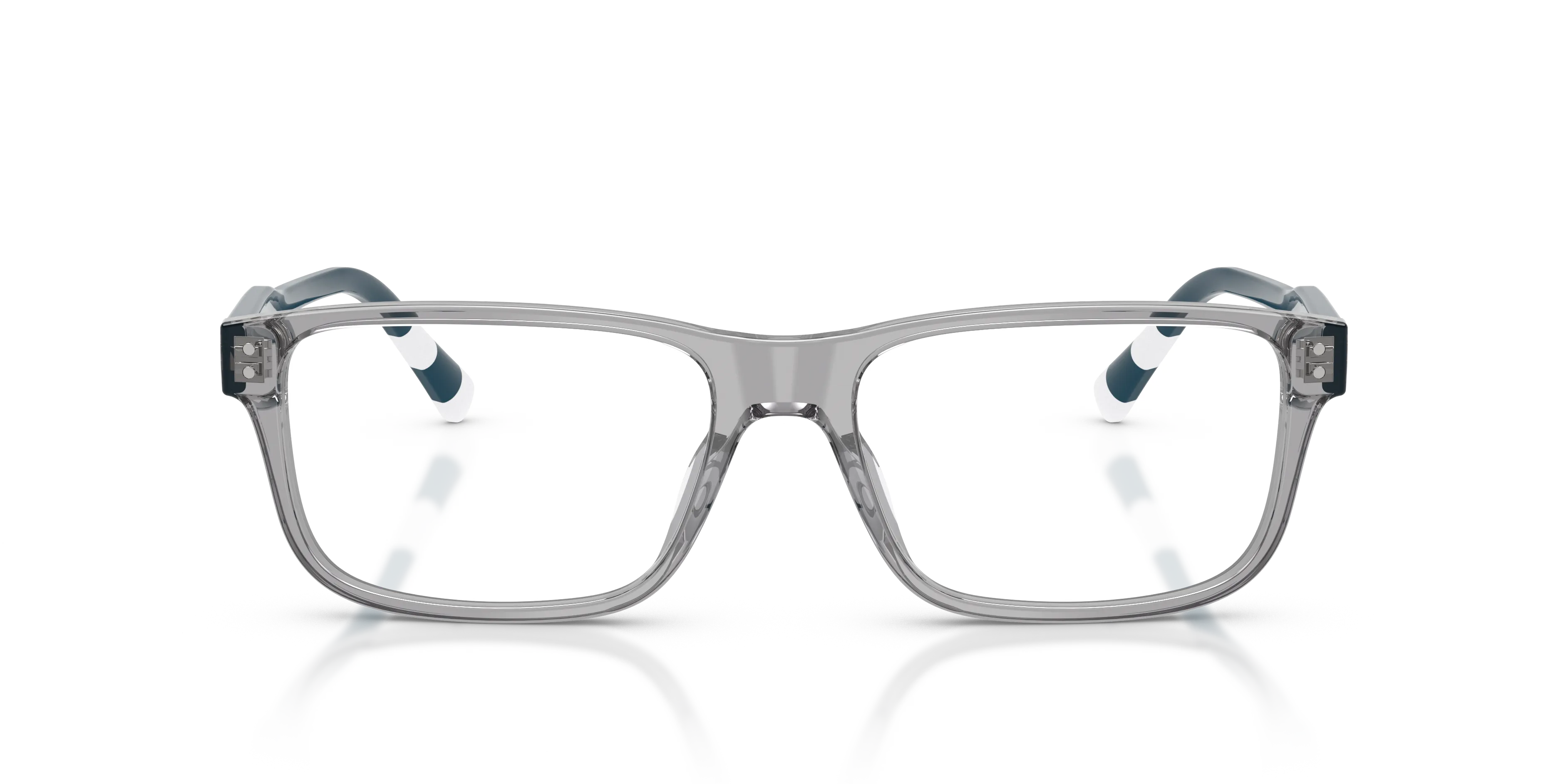Polo Ralph Lauren PH2302U 6317 Montature da vista Acetato Grigio Trasparente Squadrata Normale - immagine 3