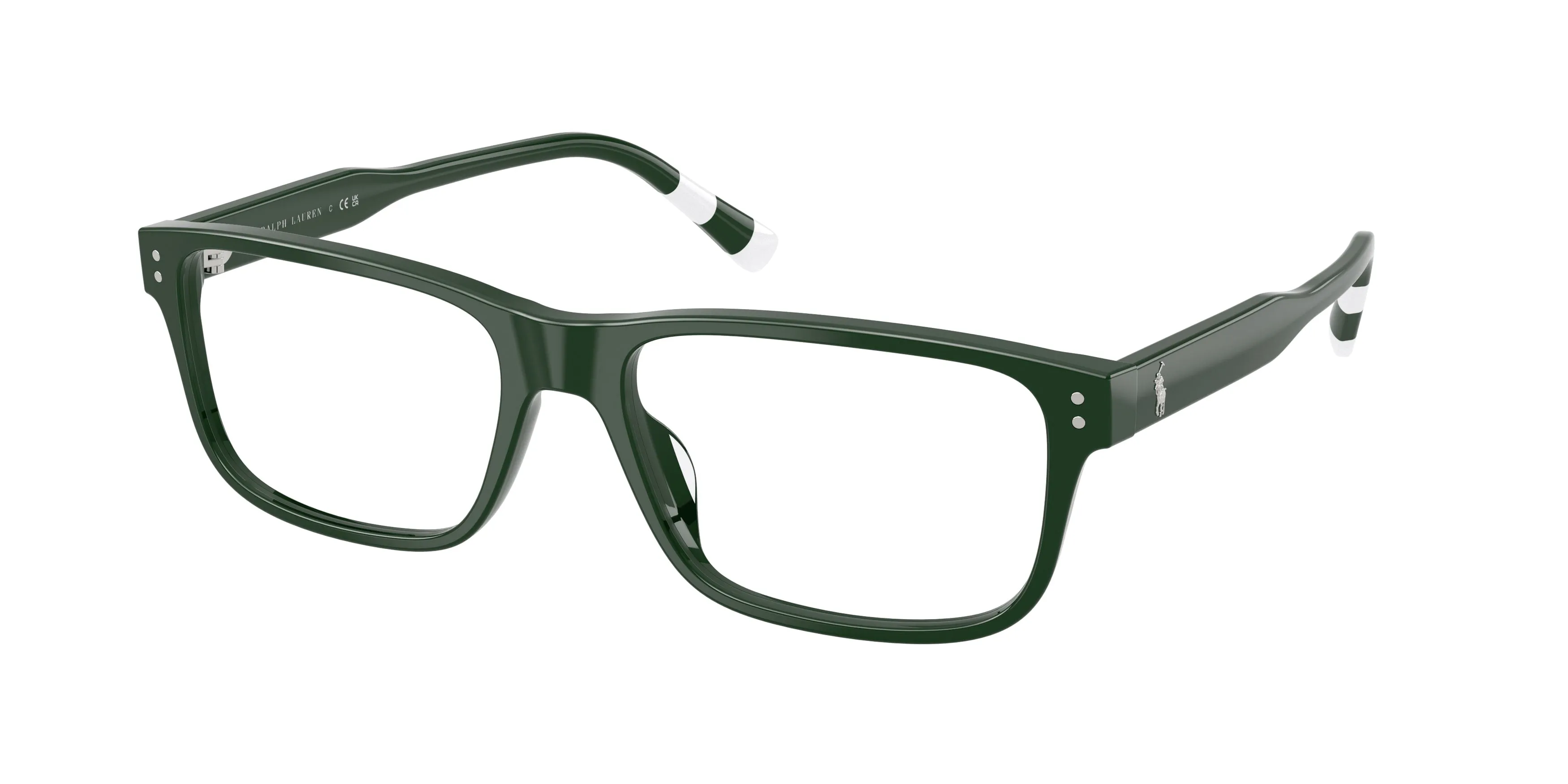 Polo Ralph Lauren PH2302U 6316 Montature da vista Acetato Verde Trasparente Squadrata Normale - immagine 1