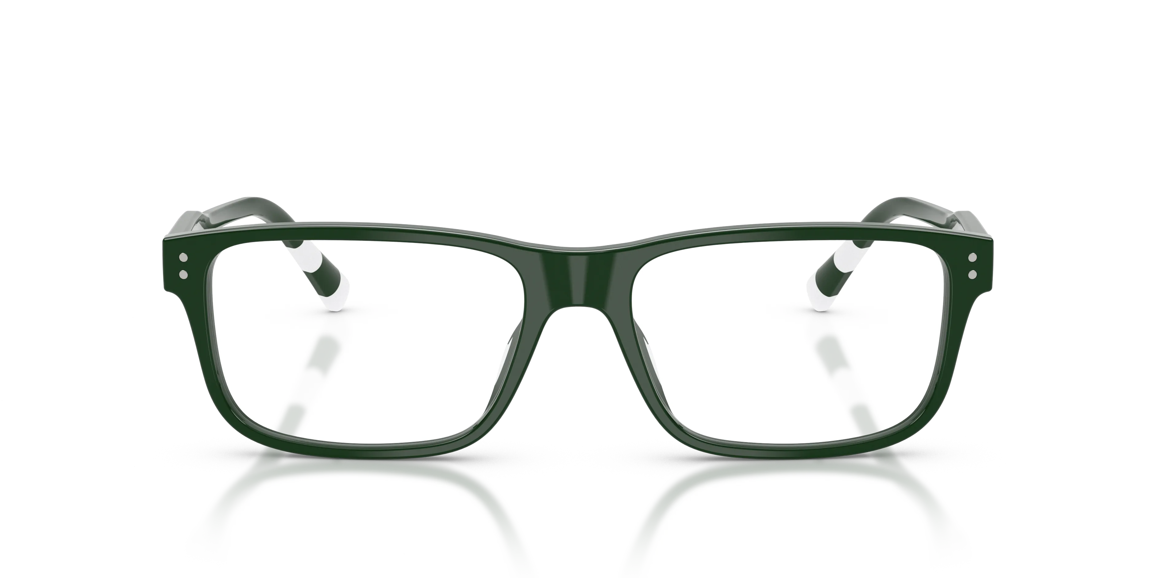 Polo Ralph Lauren PH2302U 6316 Montature da vista Acetato Verde Trasparente Squadrata Normale - immagine 3