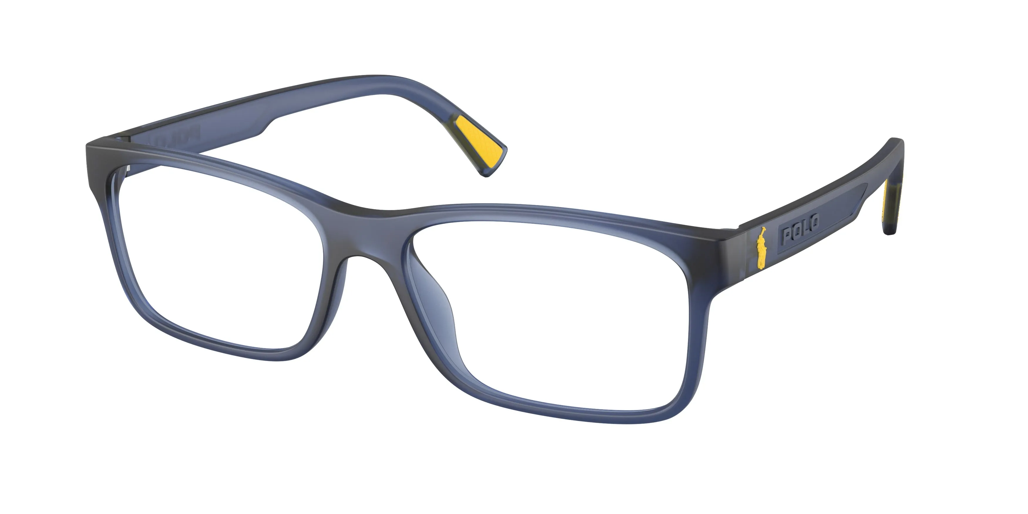 Polo Ralph Lauren PH2301U 5735 Montature da vista Iniettato Blu Trasparente Squadrata Normale - immagine 1