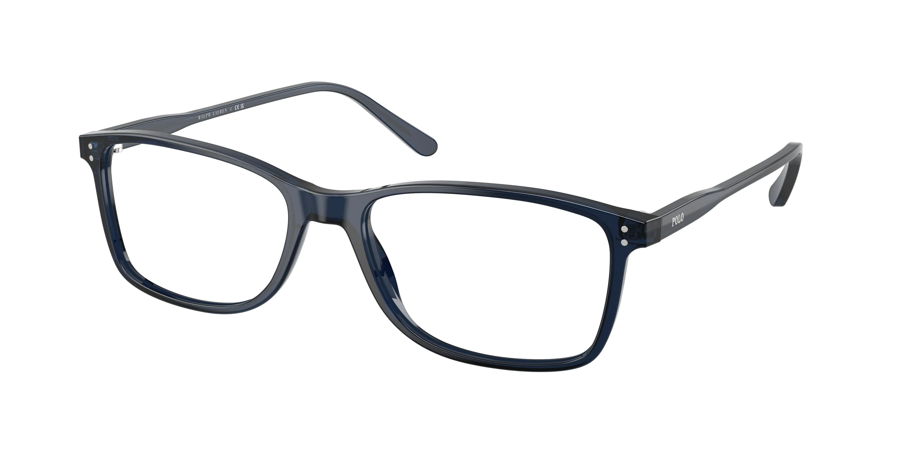 Polo Ralph Lauren PH2155 5964 Montature da vista Acetato Blu Trasparente Squadrata Normale - immagine 1