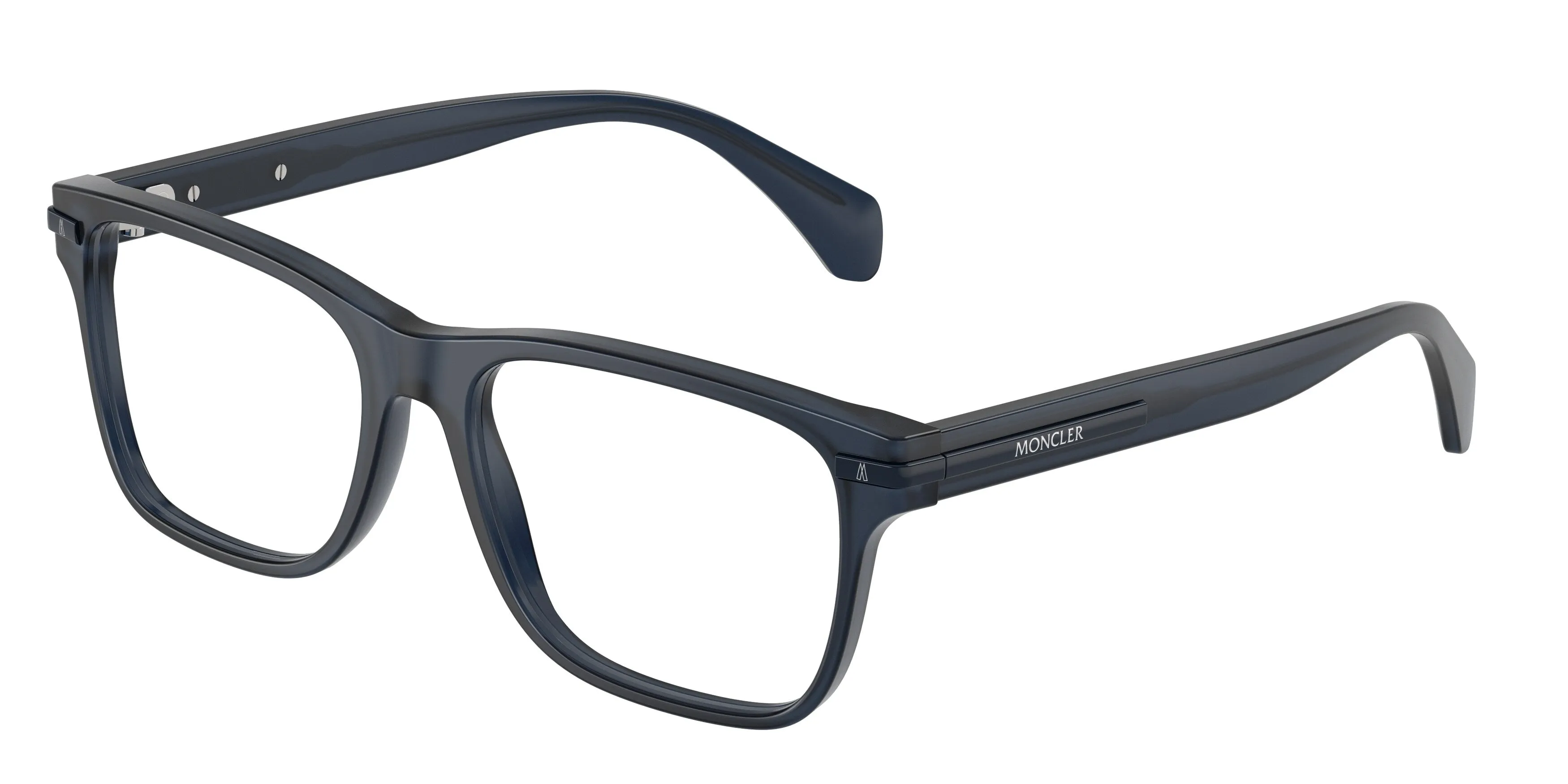 Moncler ME2016 3020 Montature da vista Acetato Blu Trasparente Pillow Normale - immagine 1