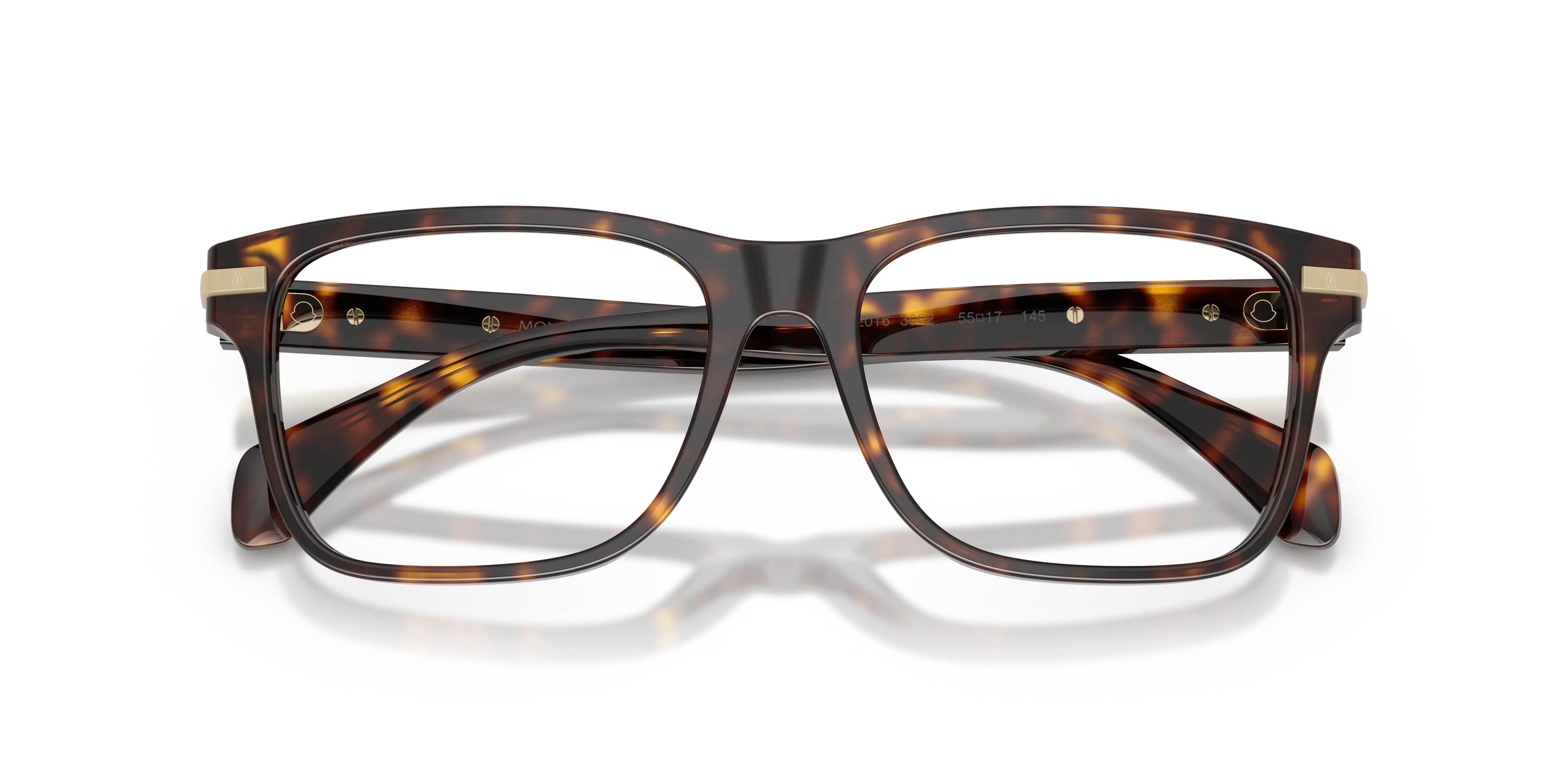 Moncler ME2016 3002 Montature da vista Acetato Tartaruga Trasparente Pillow Normale - immagine 2