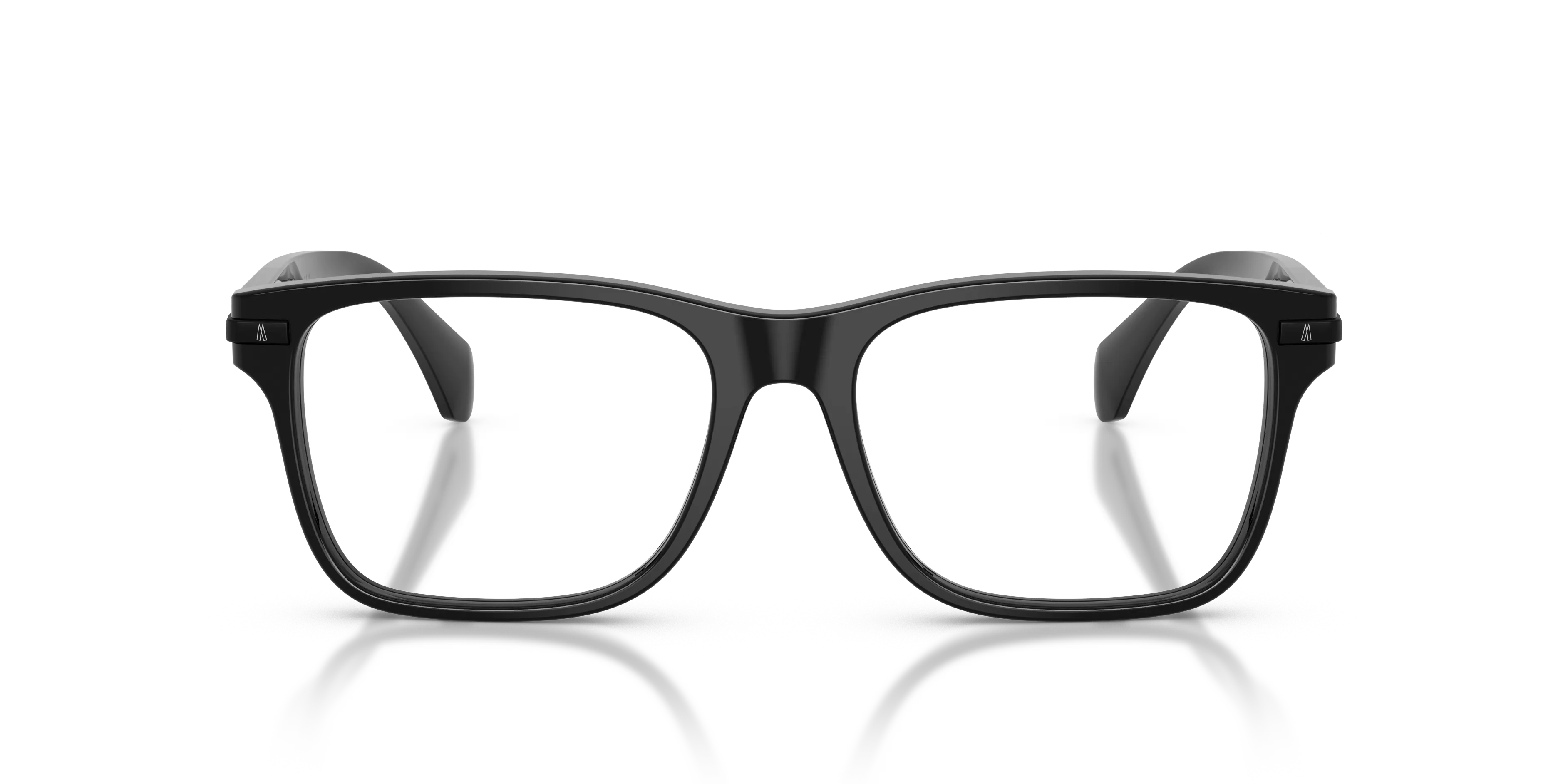 Moncler ME2016 3001 Montature da vista Acetato Nero Trasparente Pillow Normale - immagine 3