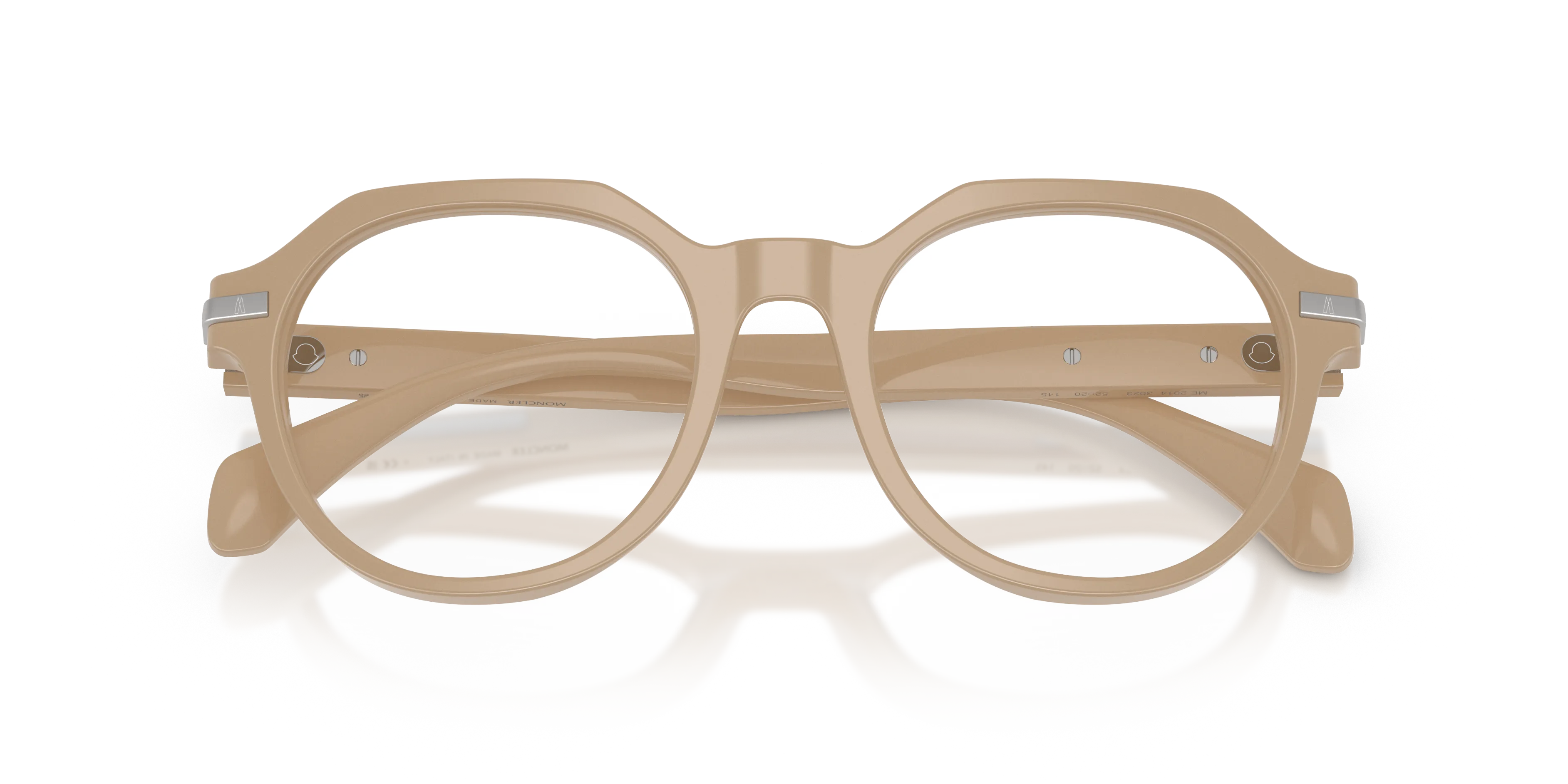 Moncler ME2014 3023 Montature da vista Acetato Rosa Trasparente Pantos Normale - immagine 2
