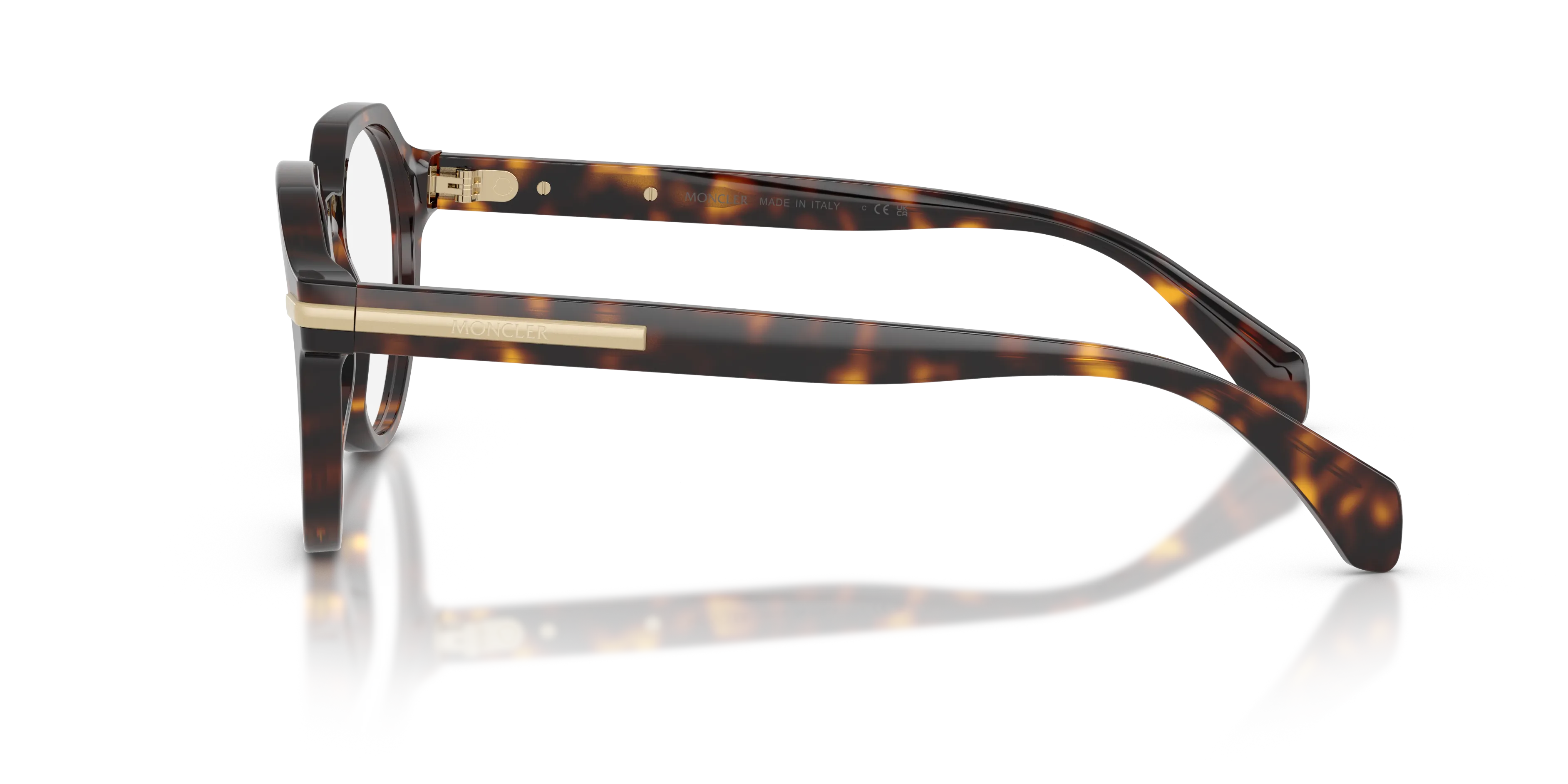 Moncler ME2014 3002 Montature da vista Acetato Tartaruga Trasparente Pantos Normale - immagine 4