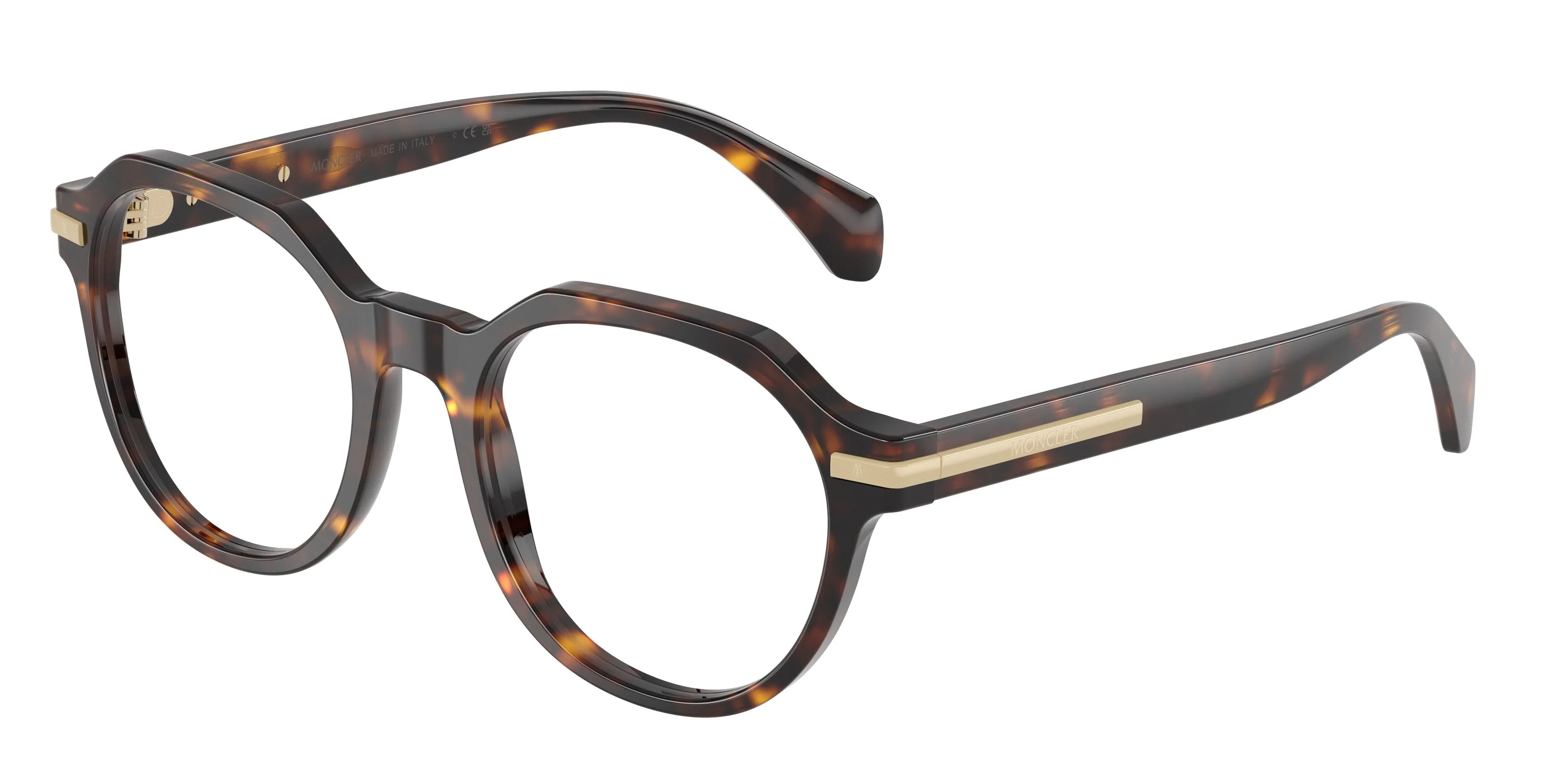 Moncler ME2014 3002 Montature da vista Acetato Tartaruga Trasparente Pantos Normale - immagine 1