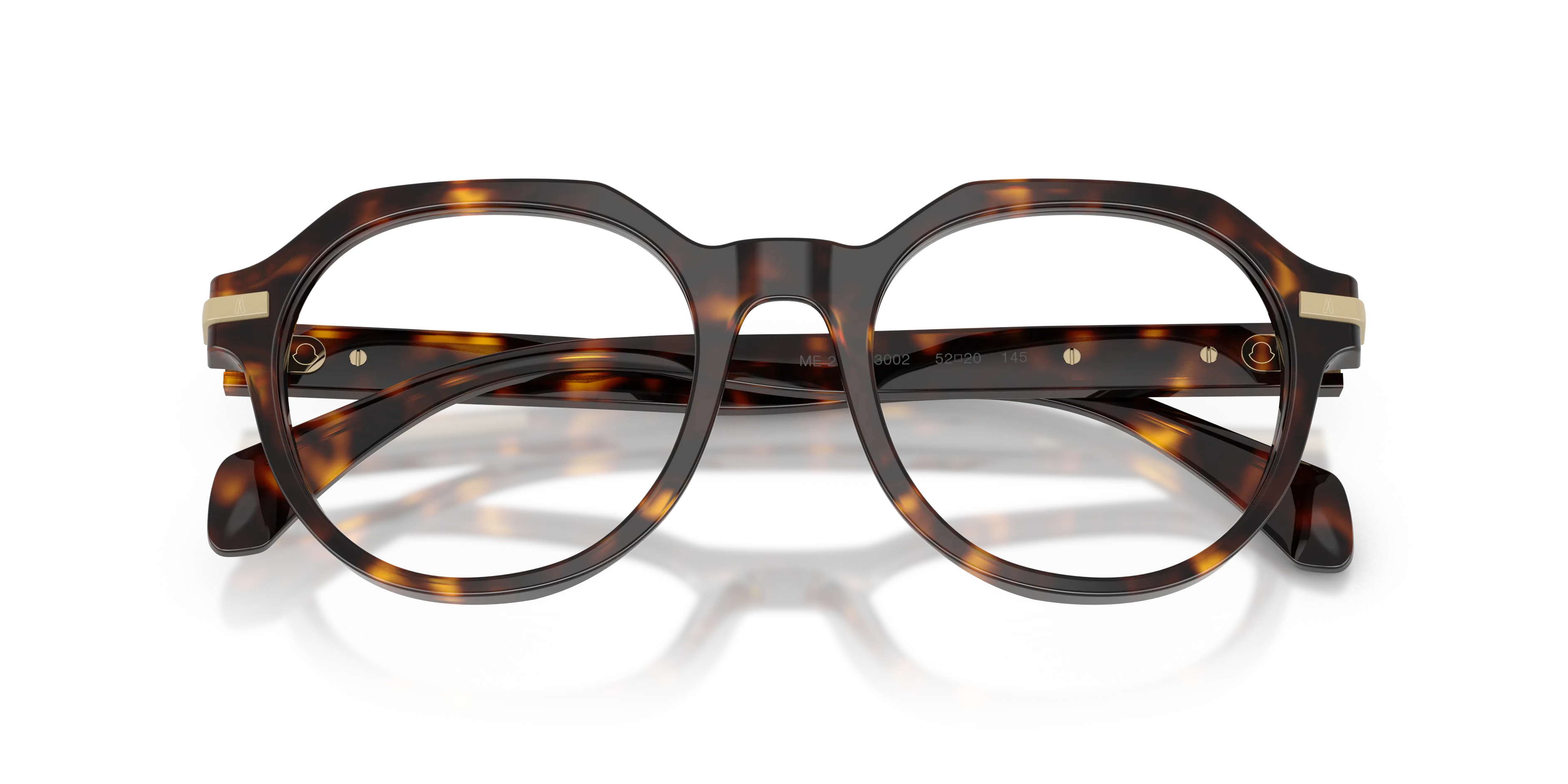Moncler ME2014 3002 Montature da vista Acetato Tartaruga Trasparente Pantos Normale - immagine 2