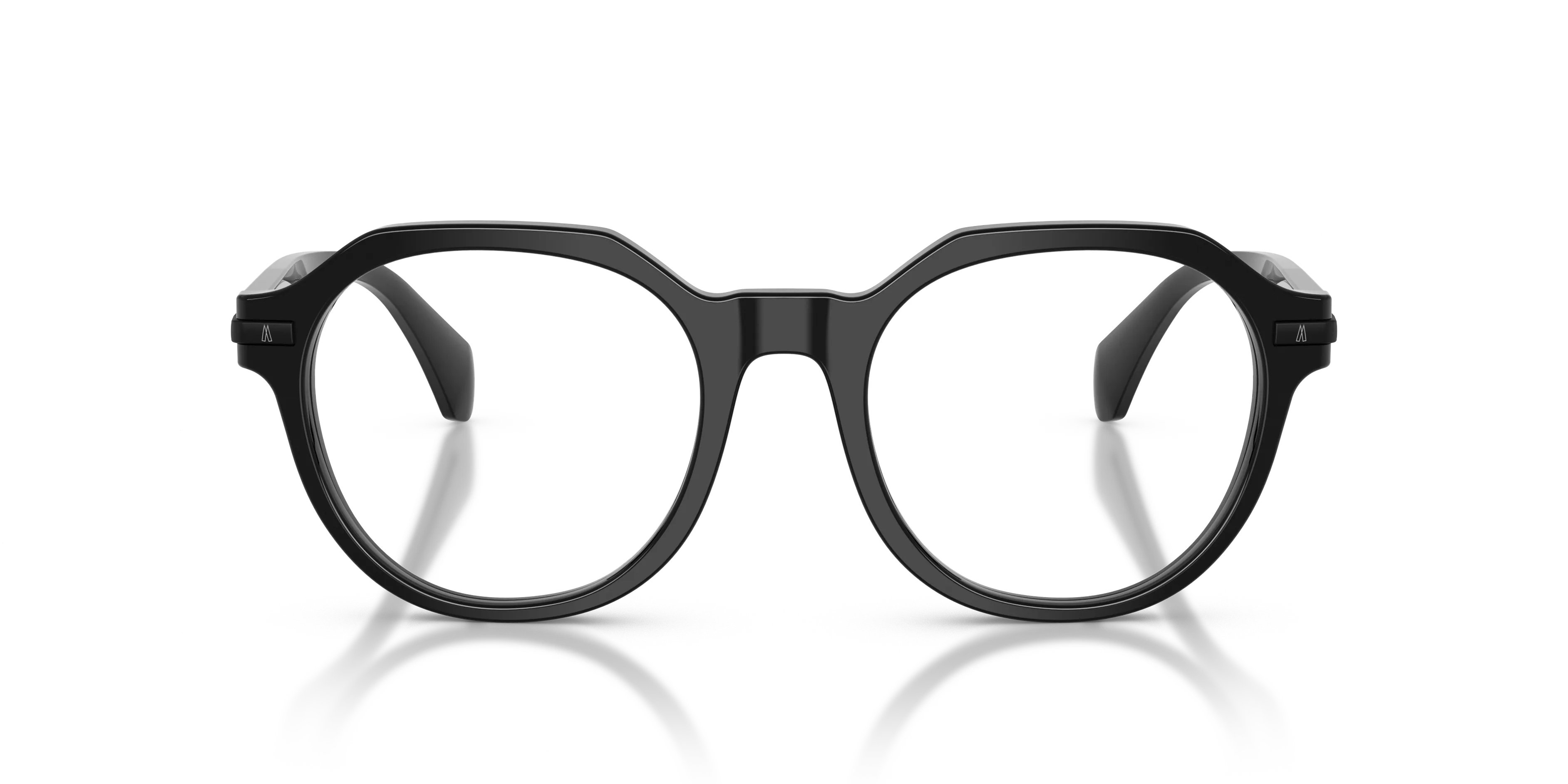 Moncler ME2014 3001 Montature da vista Acetato Nero Trasparente Pantos Normale - immagine 3