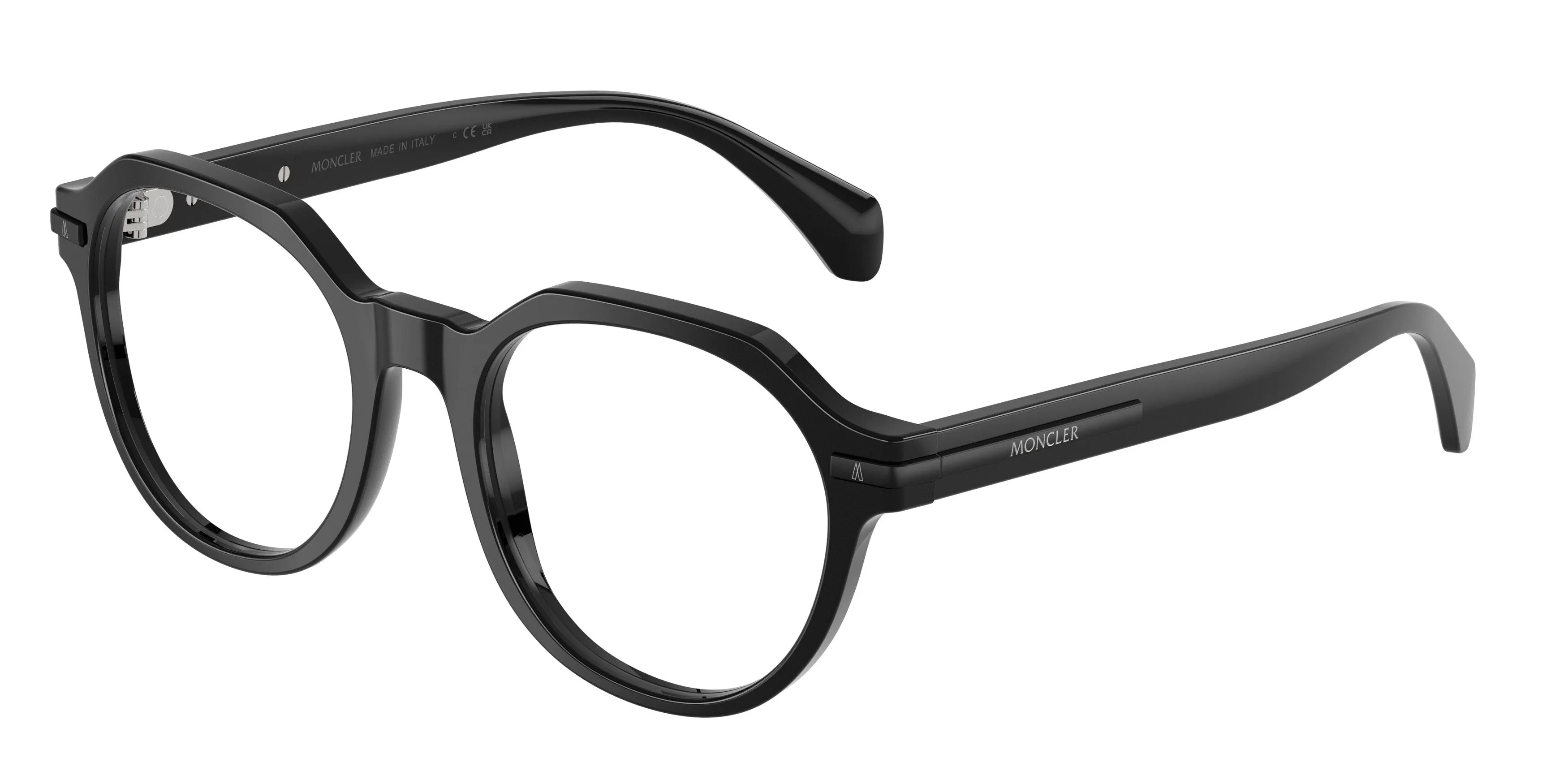 Moncler ME2014 3001 Montature da vista Acetato Nero Trasparente Pantos Normale - immagine 1