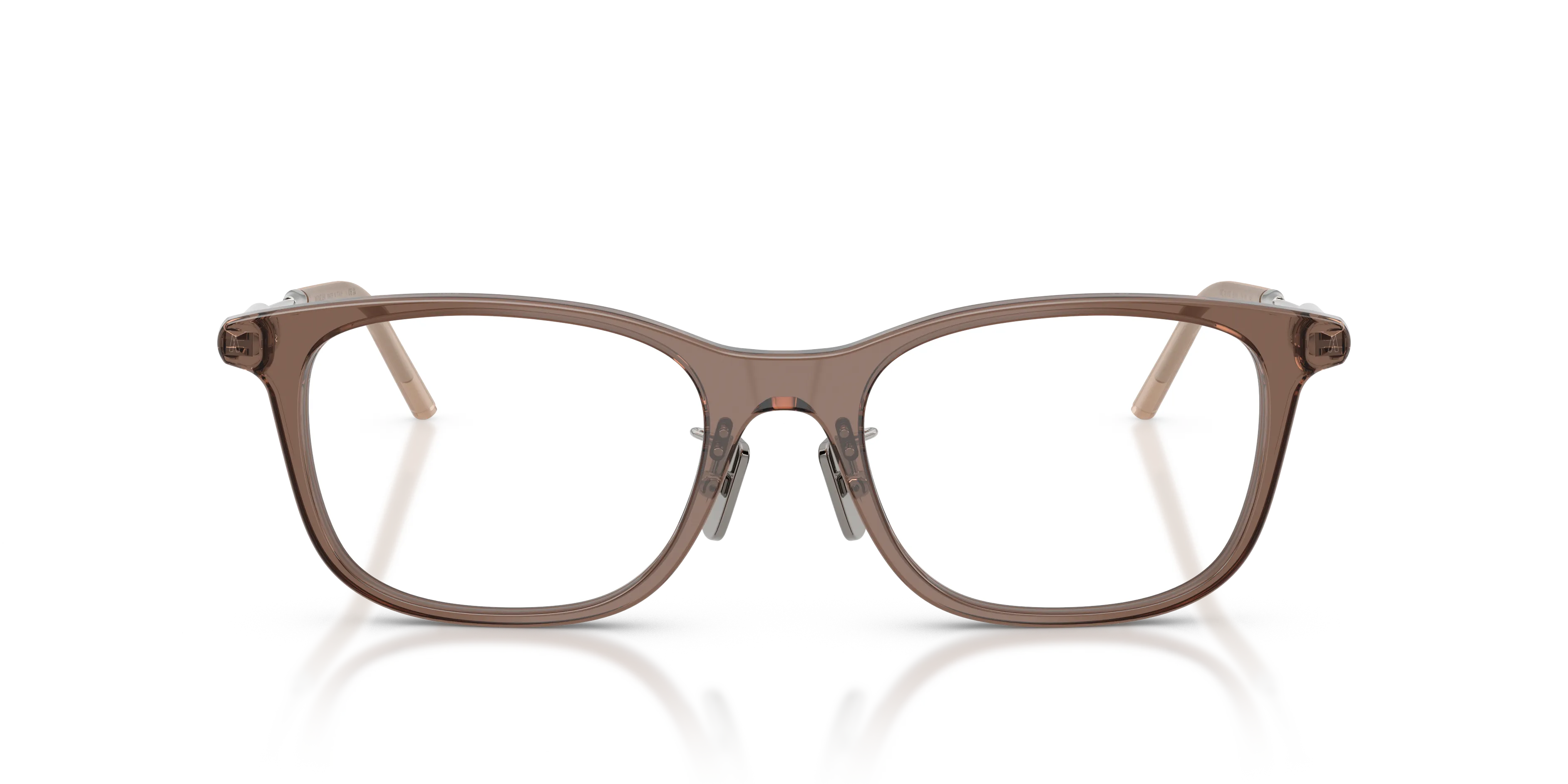 Moncler ME2013D 3019 Montature da vista Acetato Marrone Trasparente Pillow Normale - immagine 3