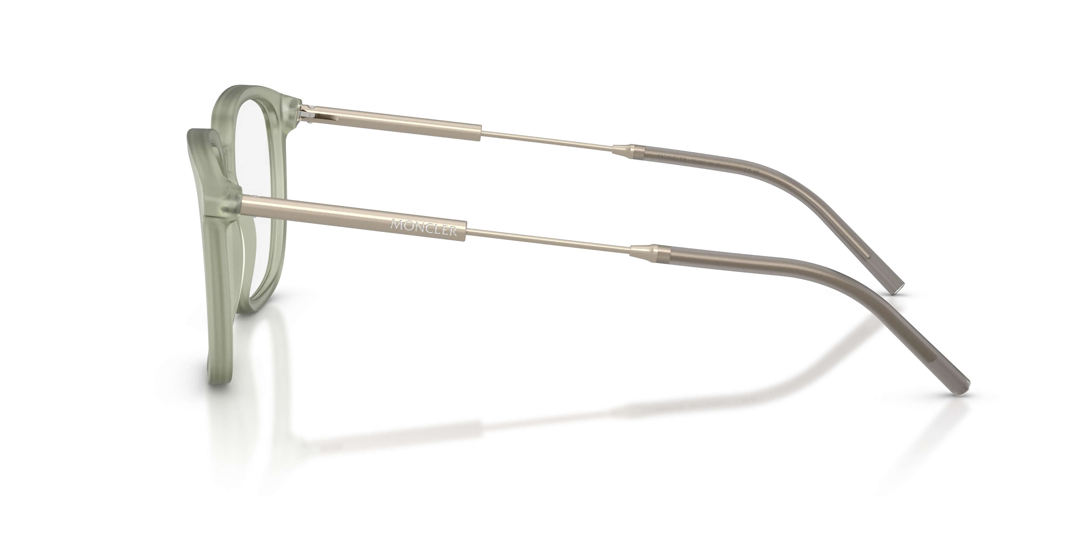 Moncler ME2012 3019 Montature da vista Acetato Verde Trasparente Pantos Normale - immagine 4