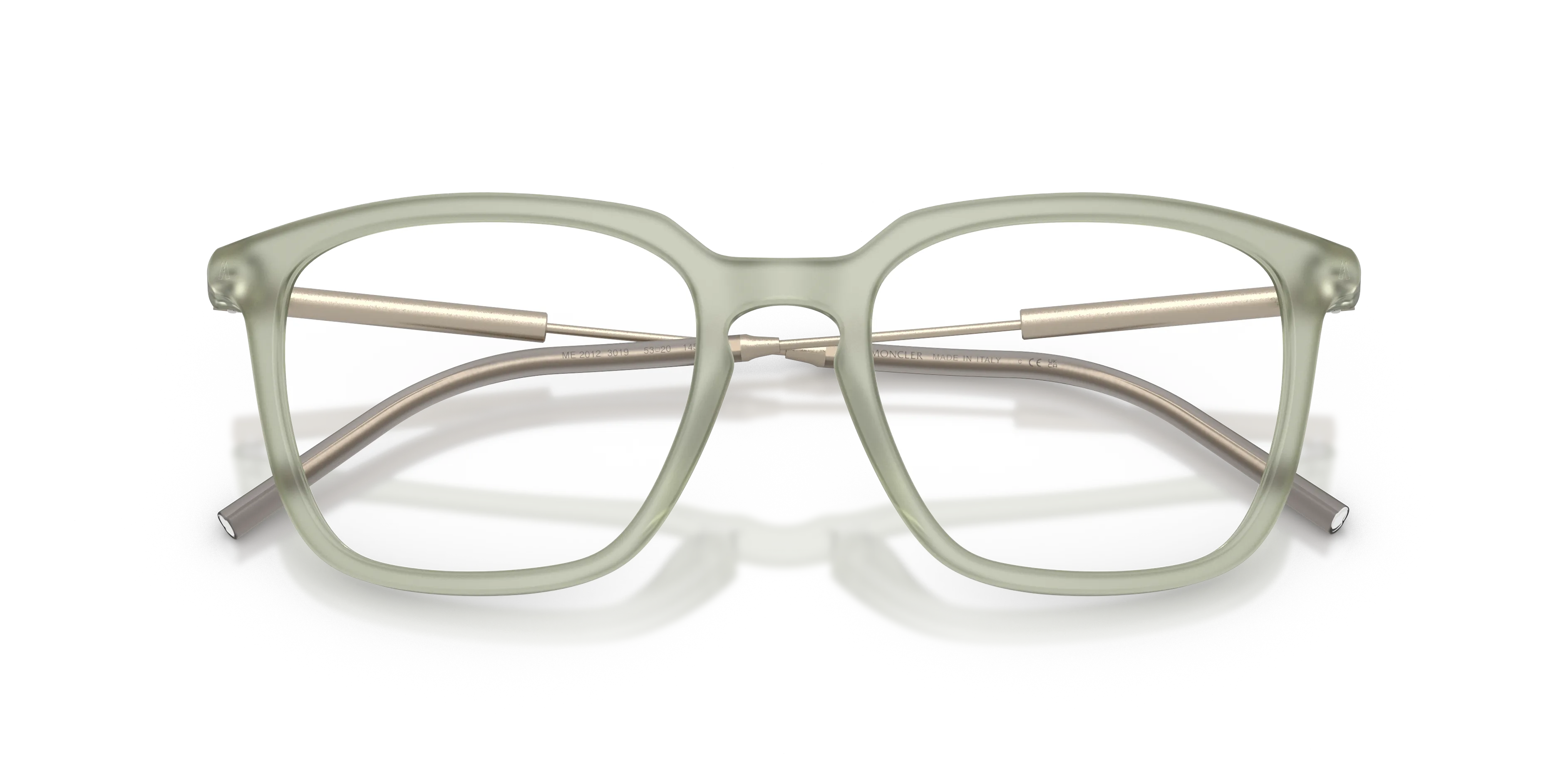 Moncler ME2012 3019 Montature da vista Acetato Verde Trasparente Pantos Normale - immagine 2