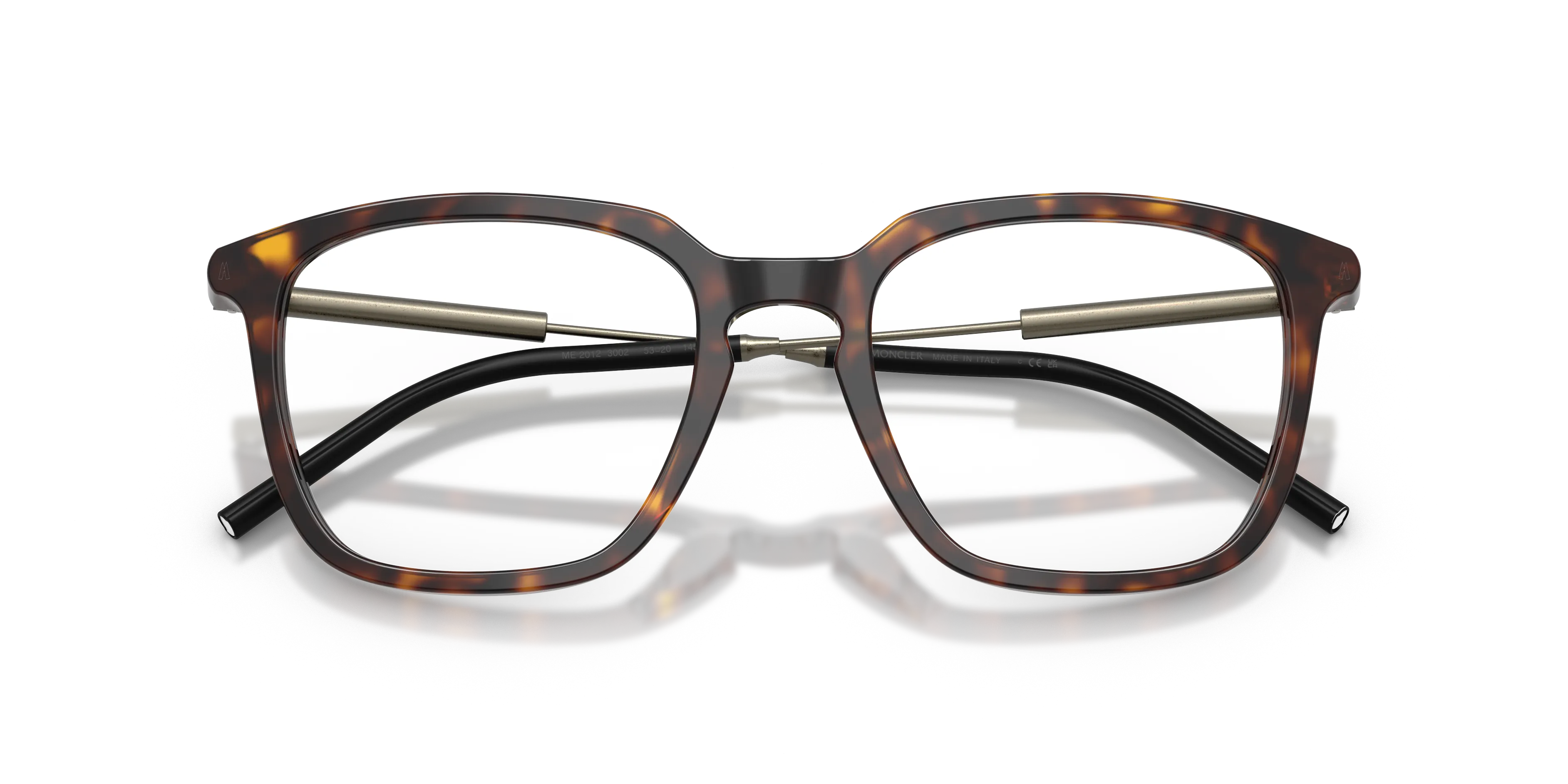 Moncler ME2012 3002 Montature da vista Acetato Tartaruga Trasparente Pantos Normale - immagine 2