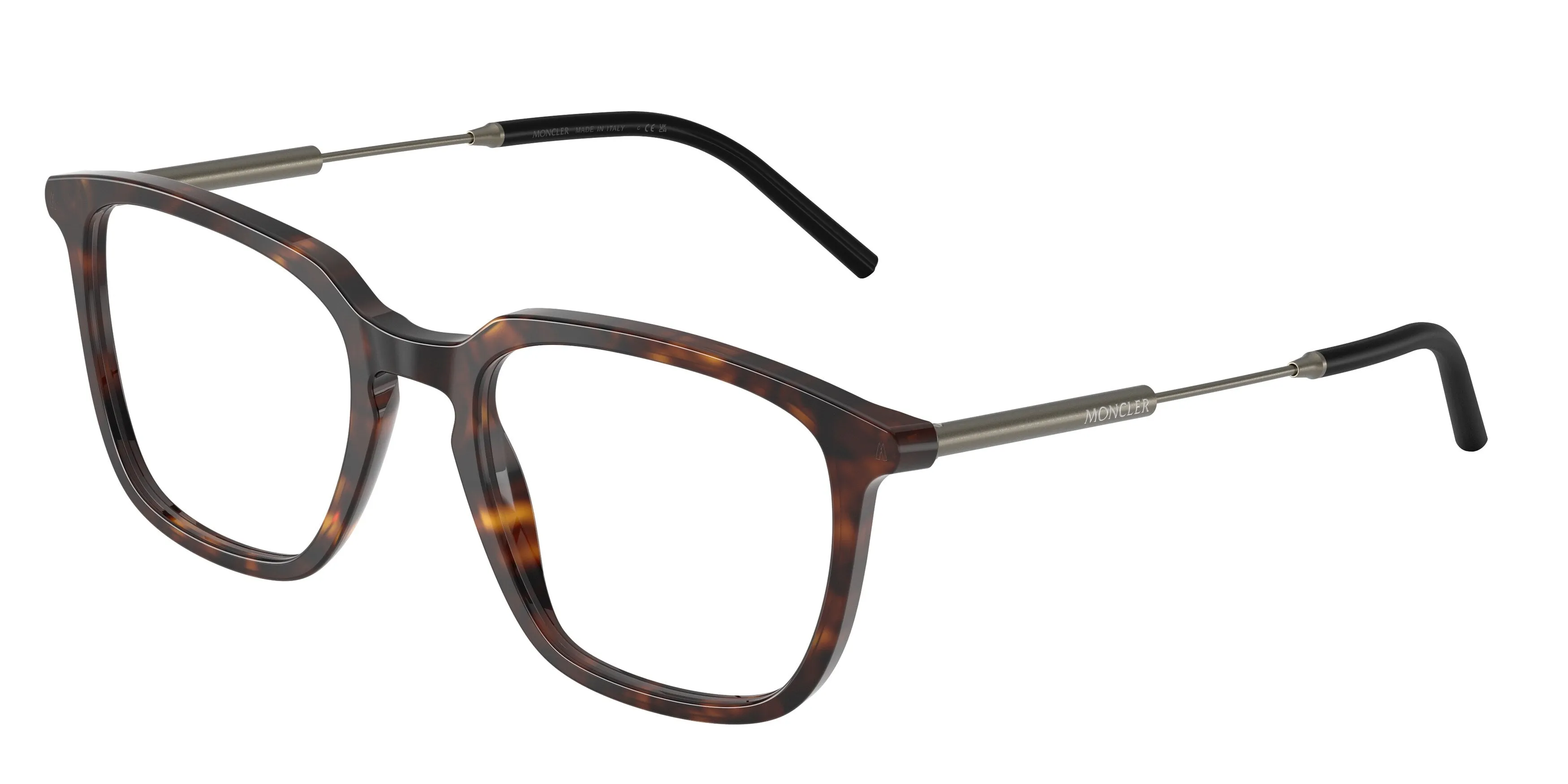 Moncler ME2012 3002 Montature da vista Acetato Tartaruga Trasparente Pantos Normale - immagine 1